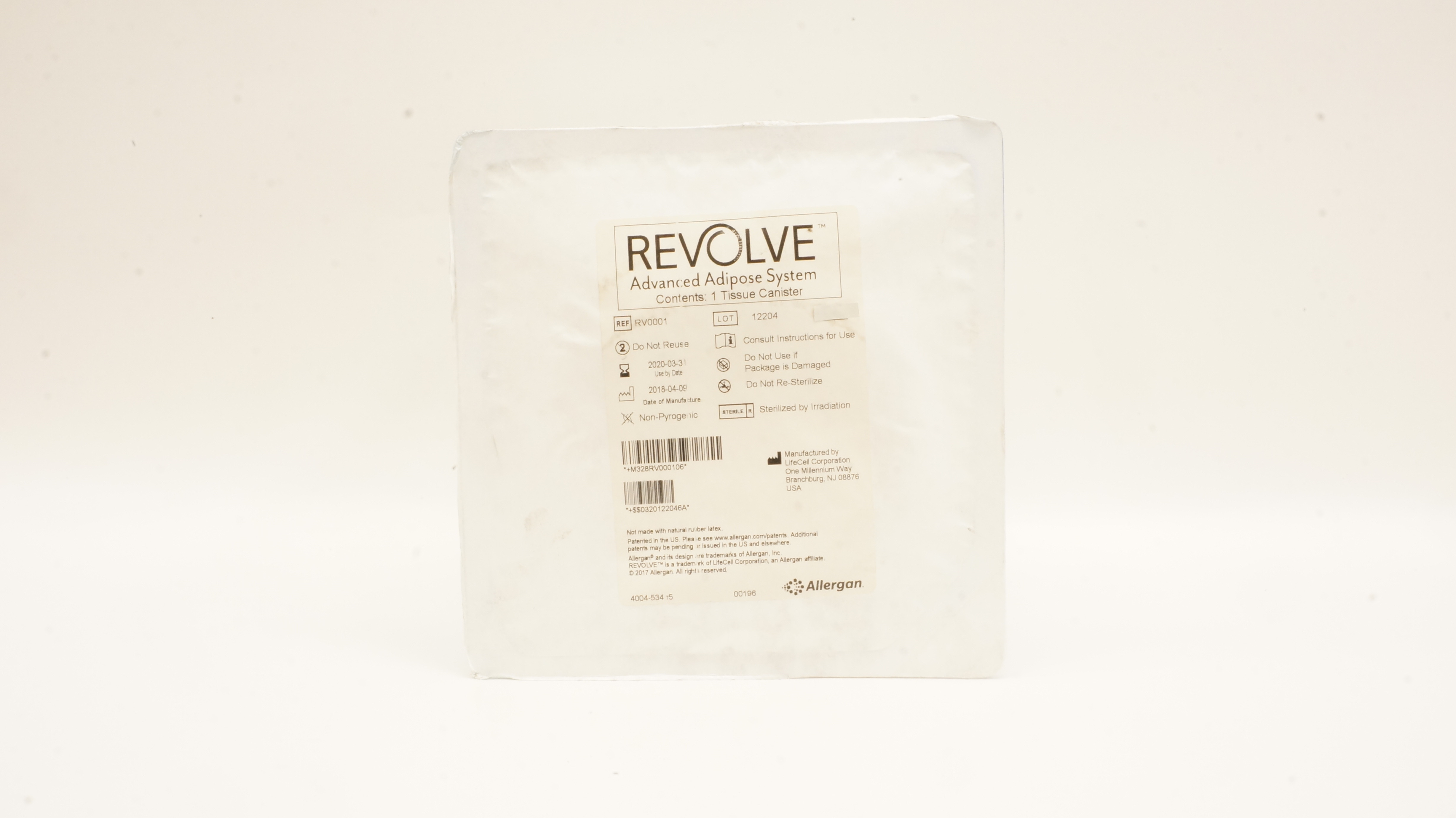 Allergan RV0001 Revolve Advanced Adipose System (x)