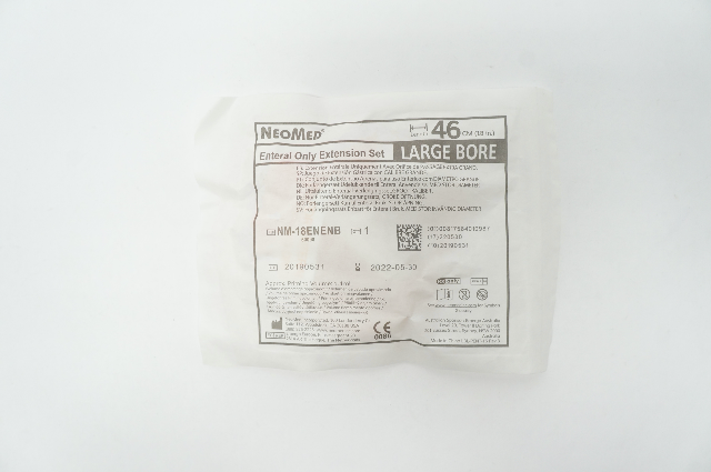 NeoMed NM-18ENENB Enteral Only Extension Set Large Bore 18Inch (x)