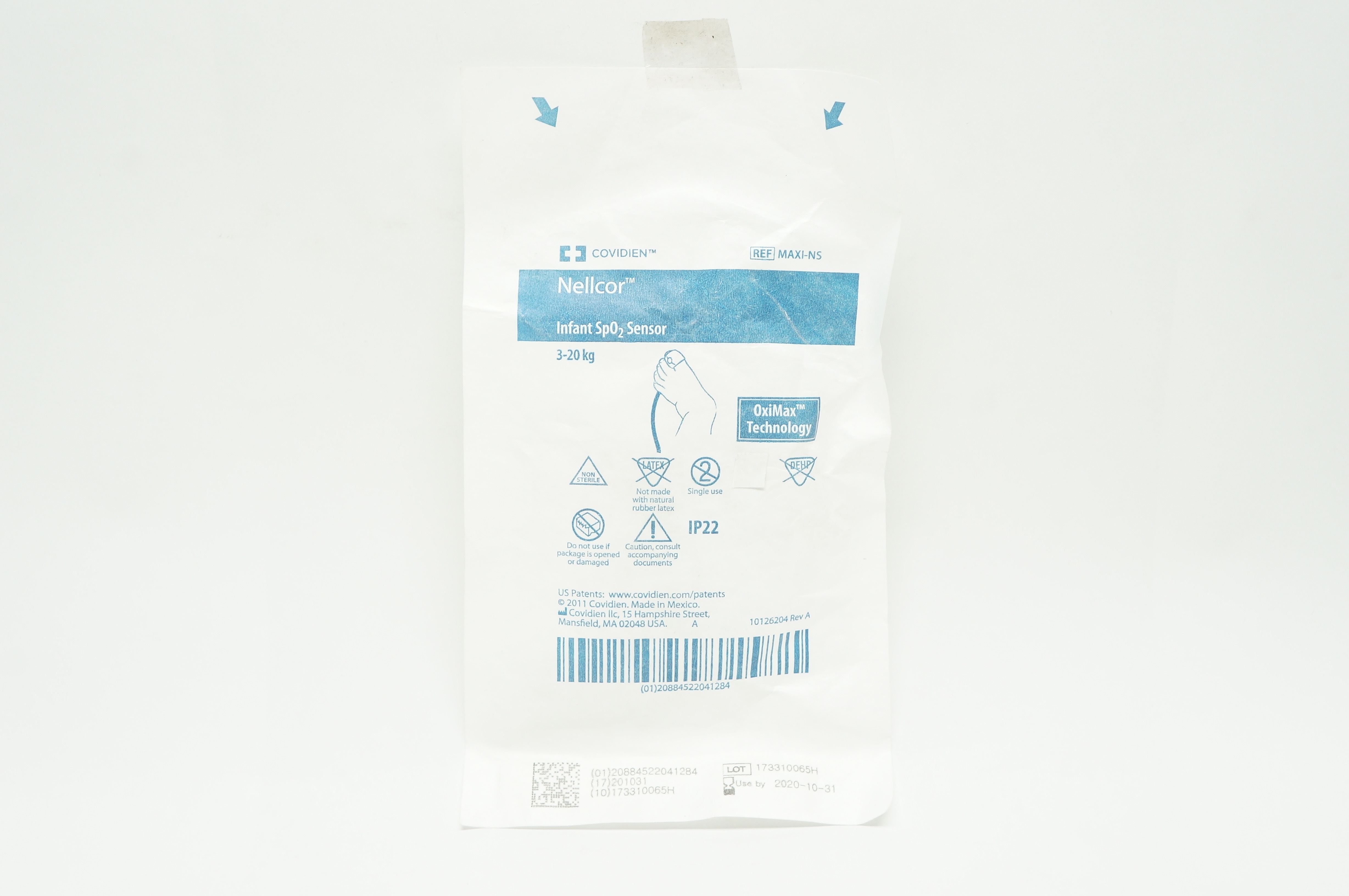 Covidien MAXI-NS Nellcor, Infant SpO₂ Sensor, 3kg - 20kg (x)