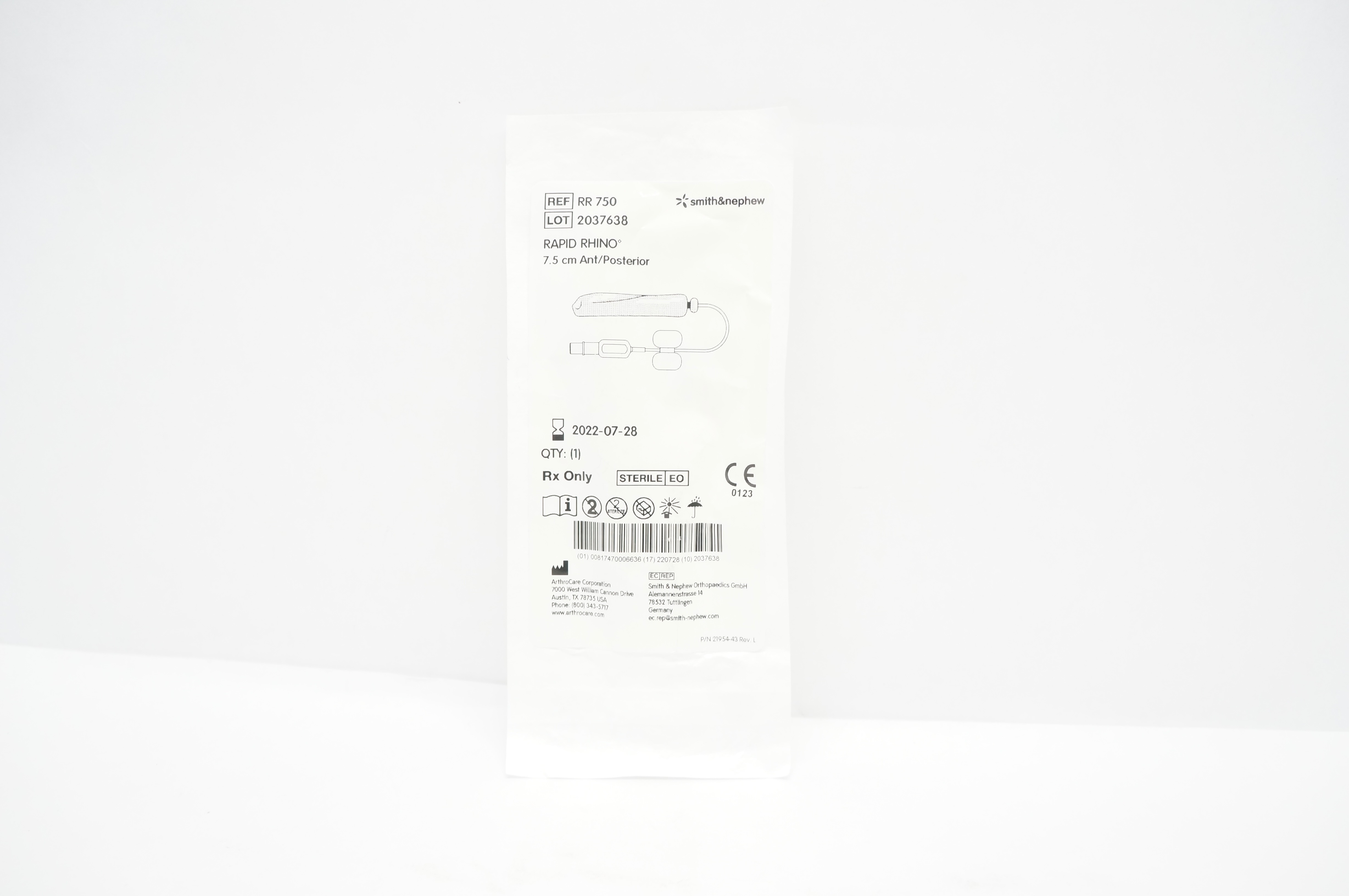 Smith&Nephew RR750 Rapid Rhino 7.5cm Ant/Posterior (x)