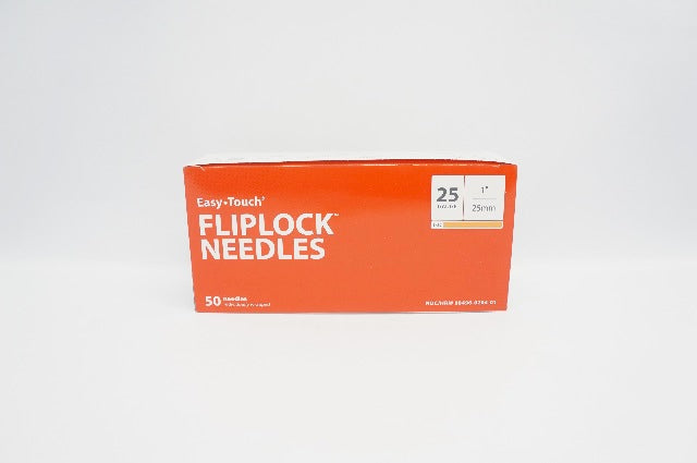 MHS Medical 812501 Easy Touch Fliplock Ndles 25Ga x 25mm - Box of 50