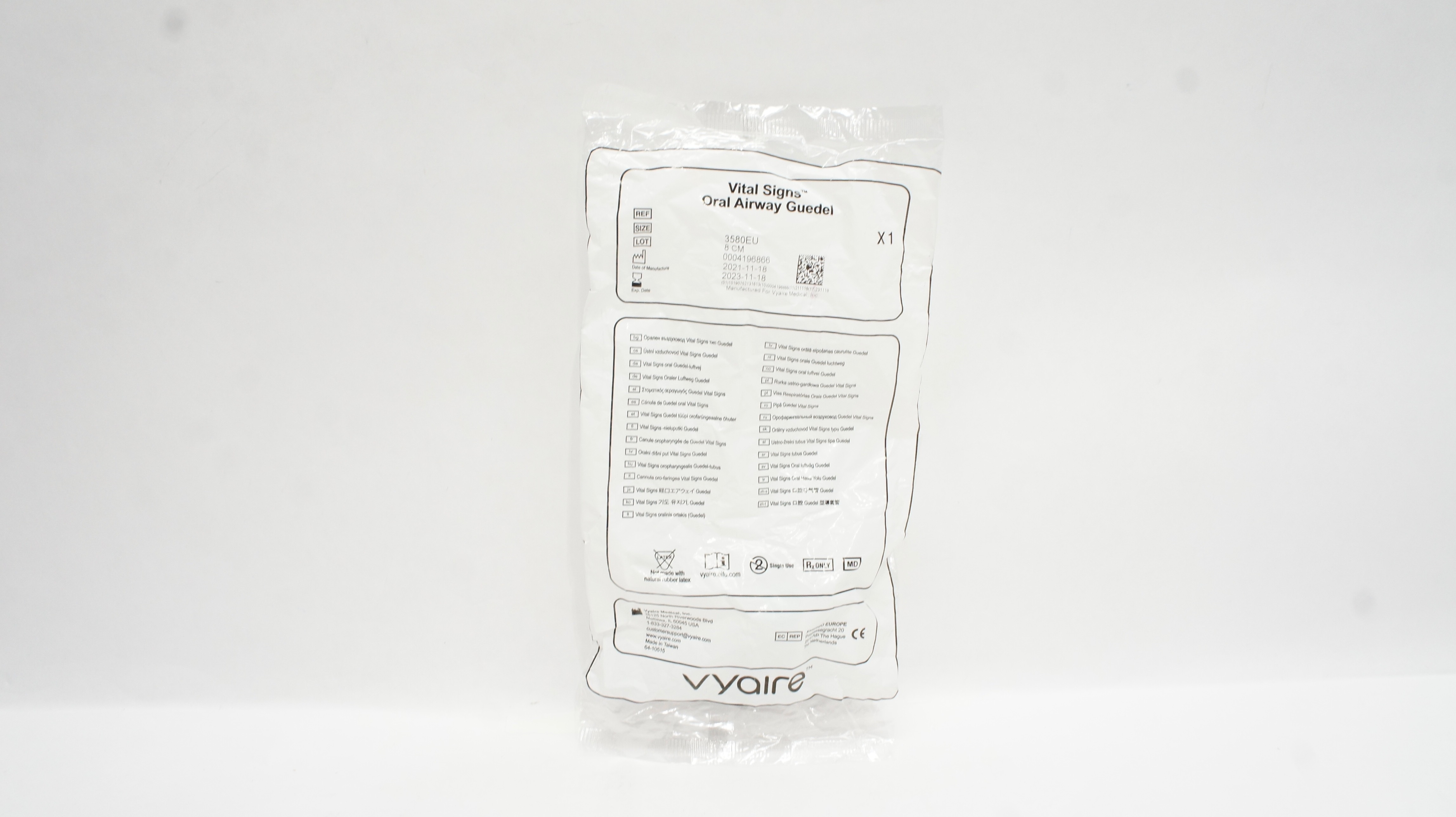 Vyaire 3580EU Vital Signs Oral Airway Guedel 8 cm (x)