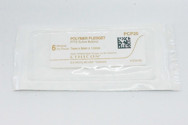 Ethicon PCP20 POLYMER PLEDGET, PTFE Stre Buttress, 7mm x 3mm x 1.5mm (x)