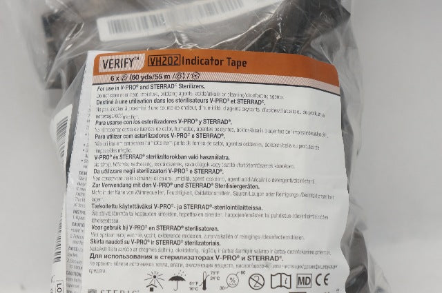 Steris PCC071 Verify VH202 Indicator Tape (60 yds/55m) - Pack of 6