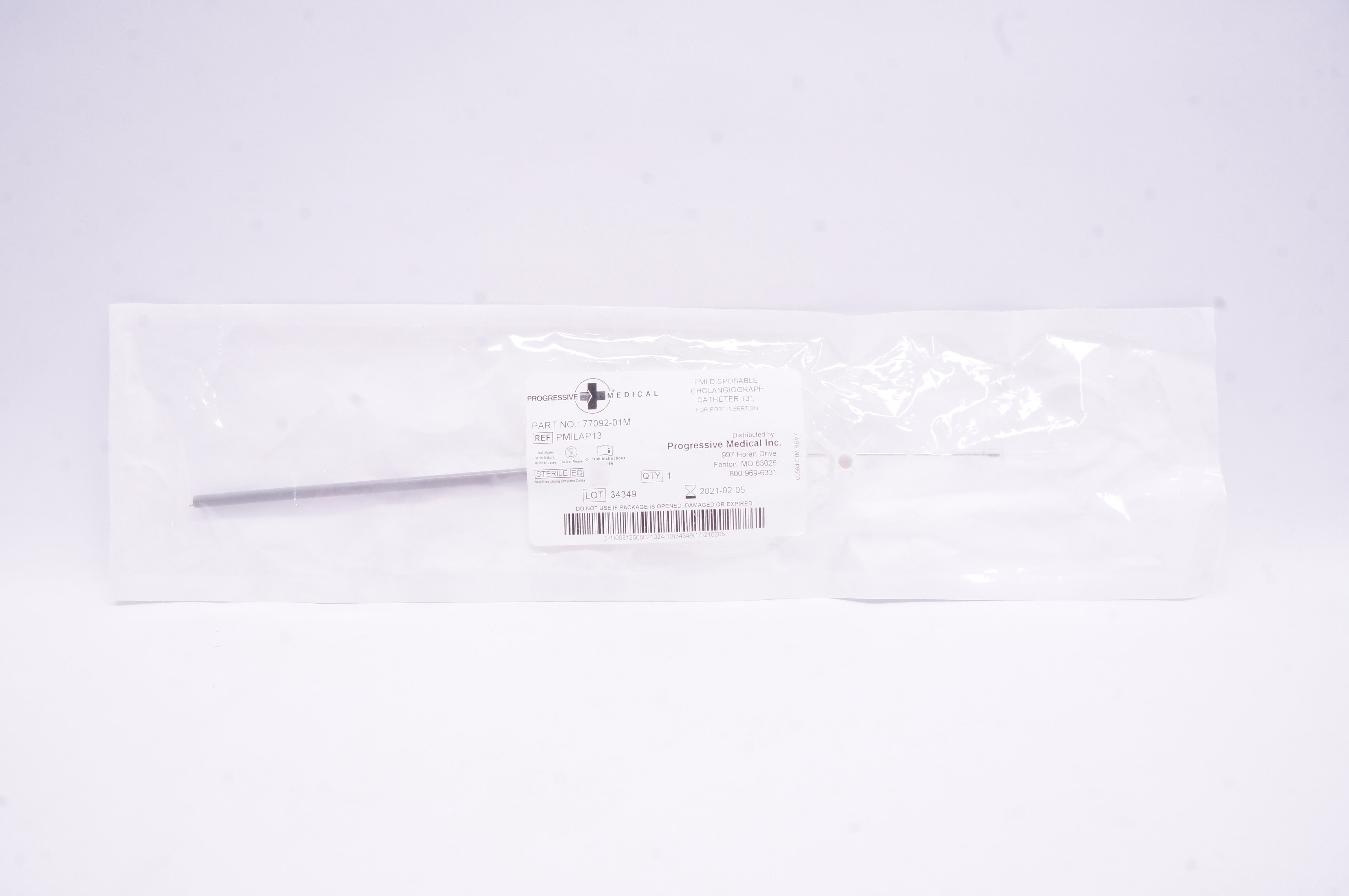 Progressive Medical PMILAP13 Disposable Cholangiograph Cath. 13 inch