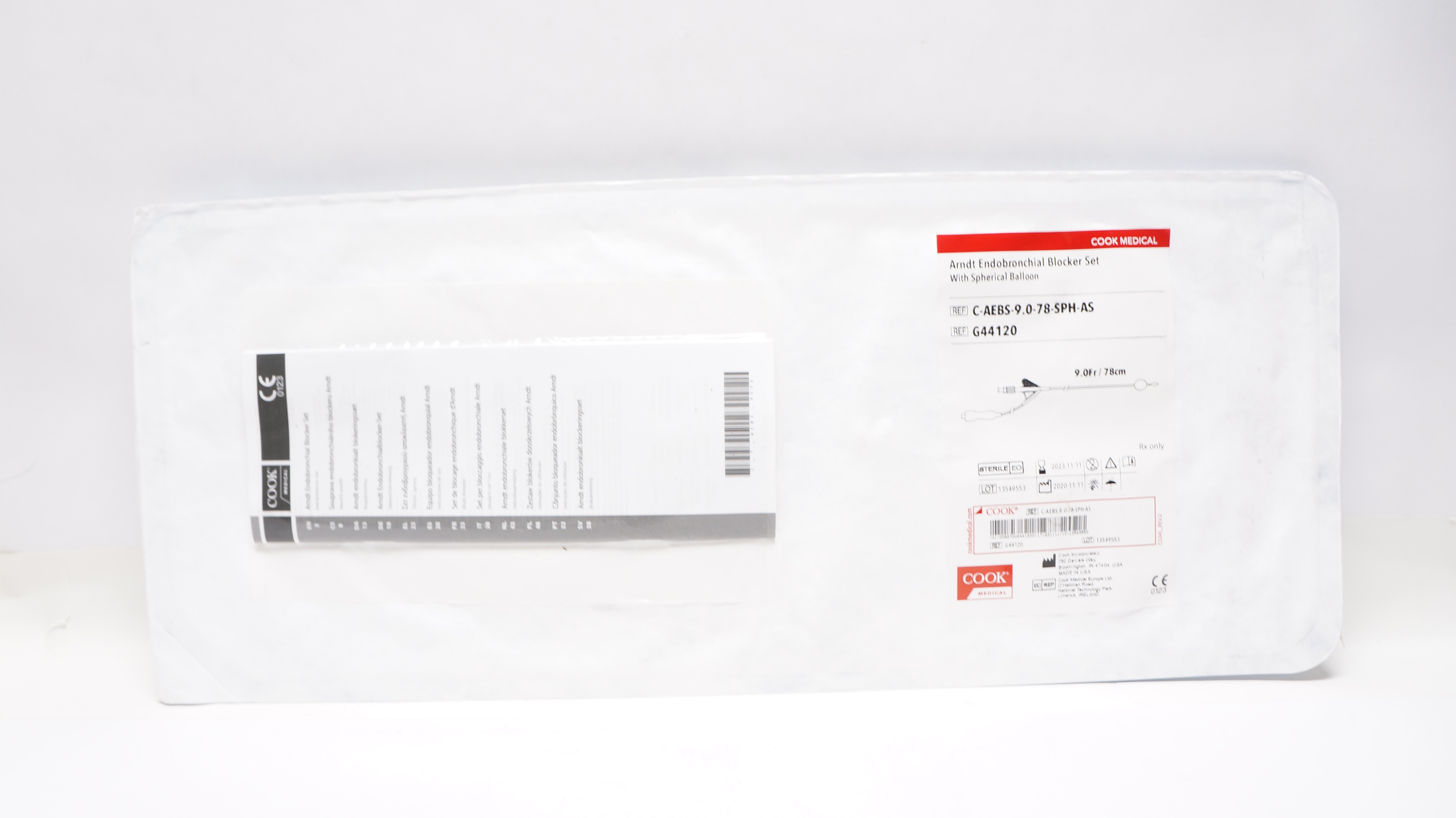 Cook Medical G44120 Arndt Endobronchial Blocker Set w/Spherical Balloon 9.0Fr(x)