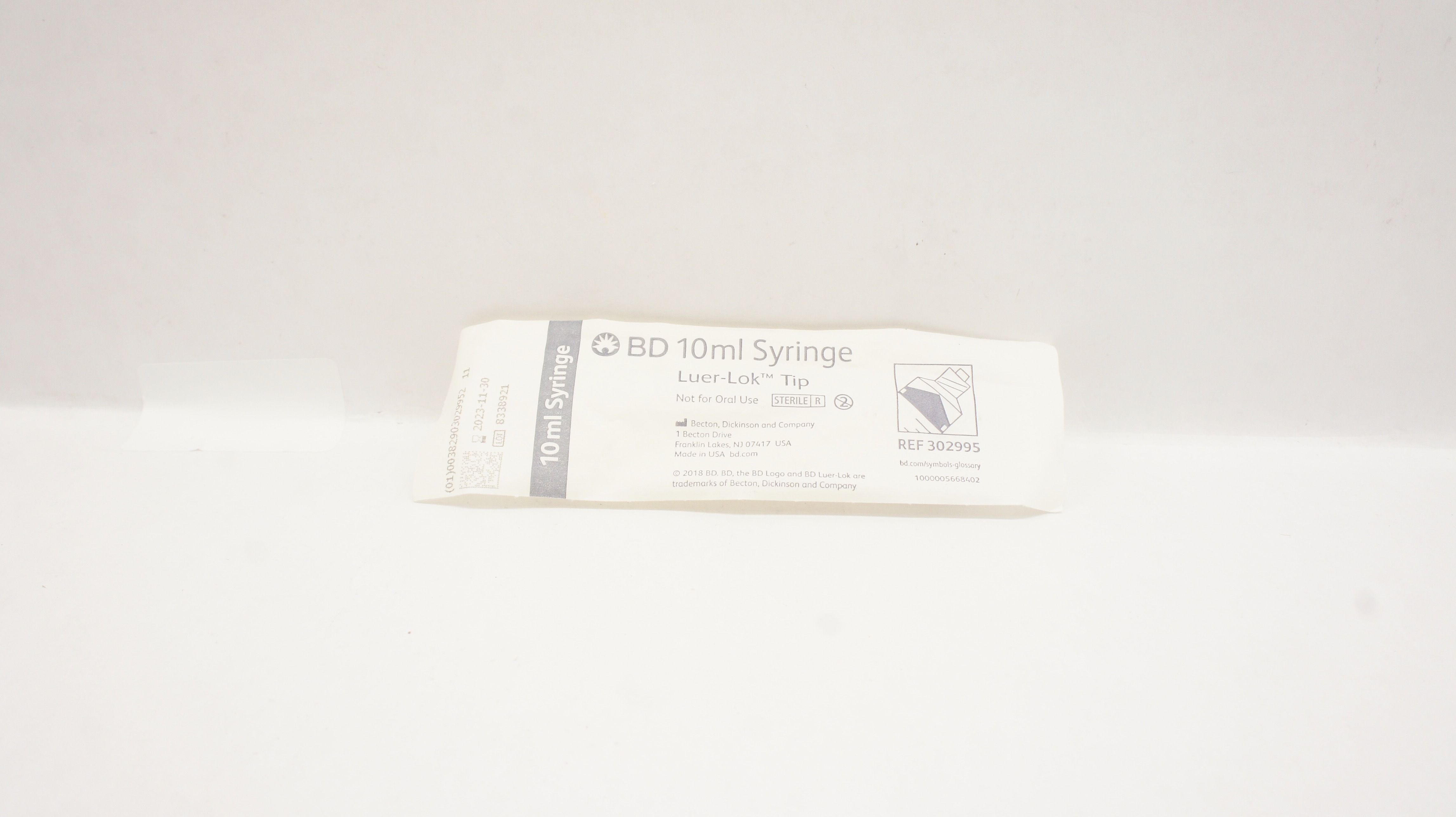 BD 302995 Luer-Lok Tip Syringe 10ml