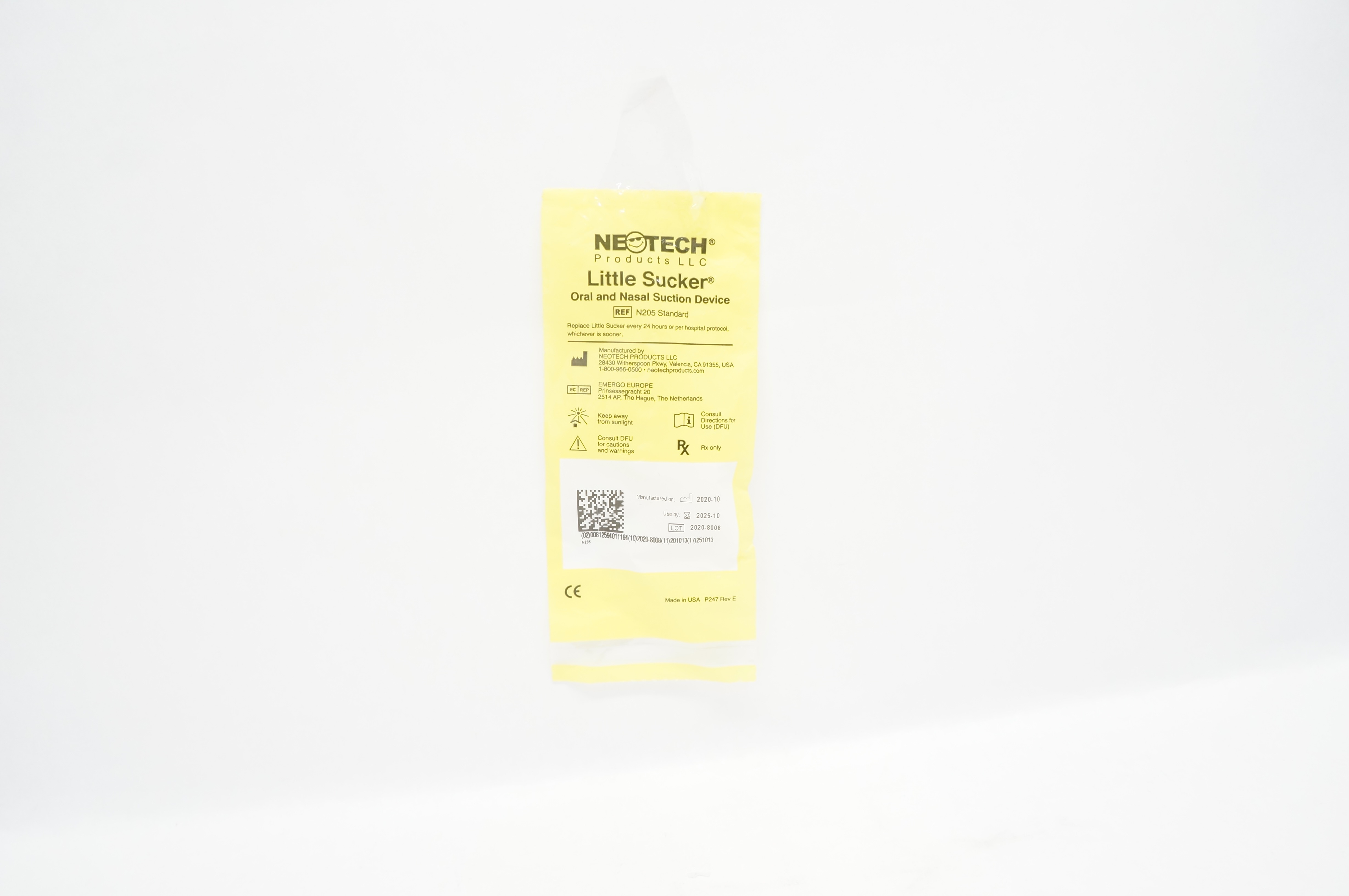 Neotech N205 Standard Little Sucker Oral and Nasal Suction Device