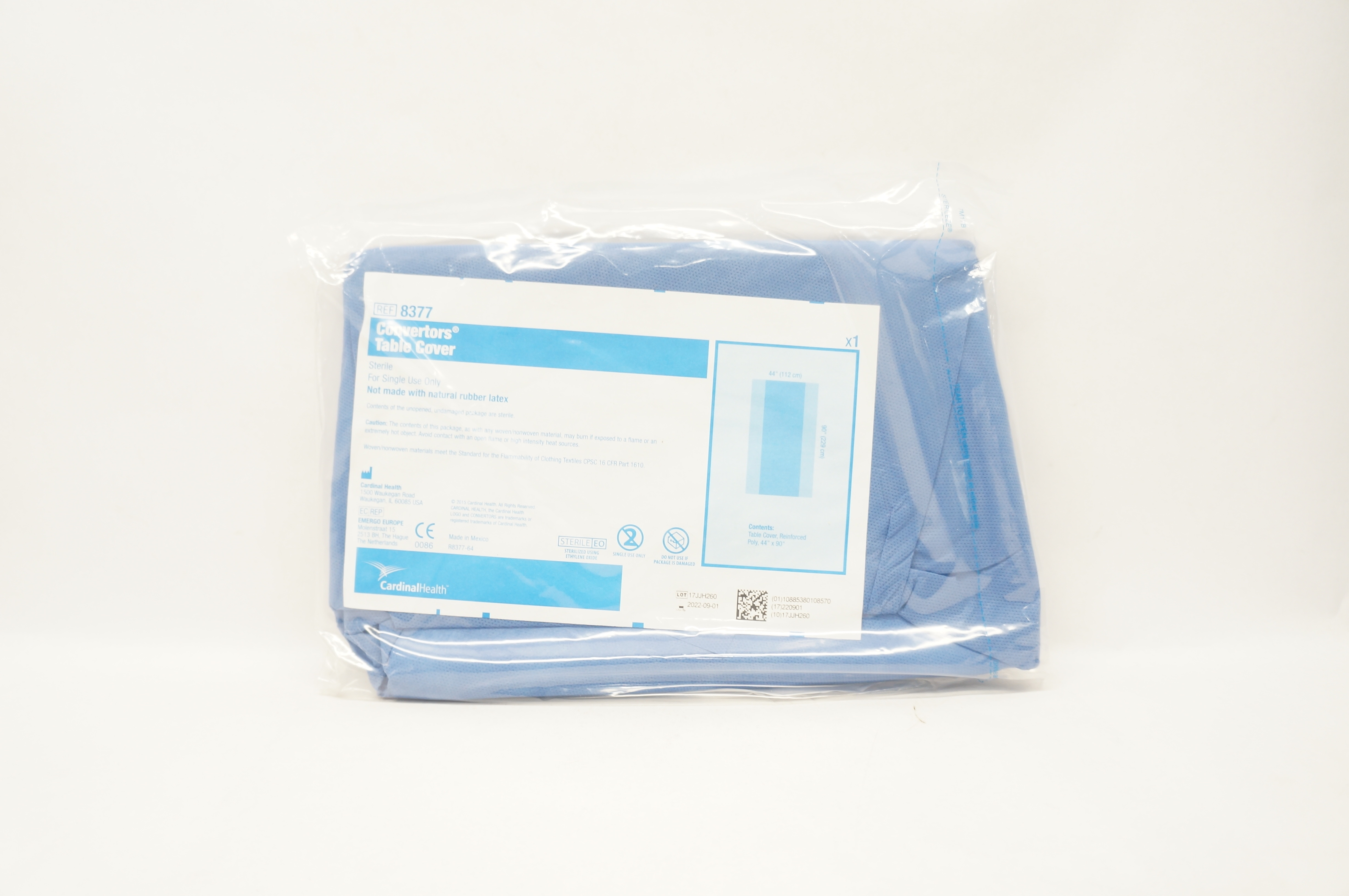 Cardinal Health 8377 Convertors Table Cover 44inch x 90inch
