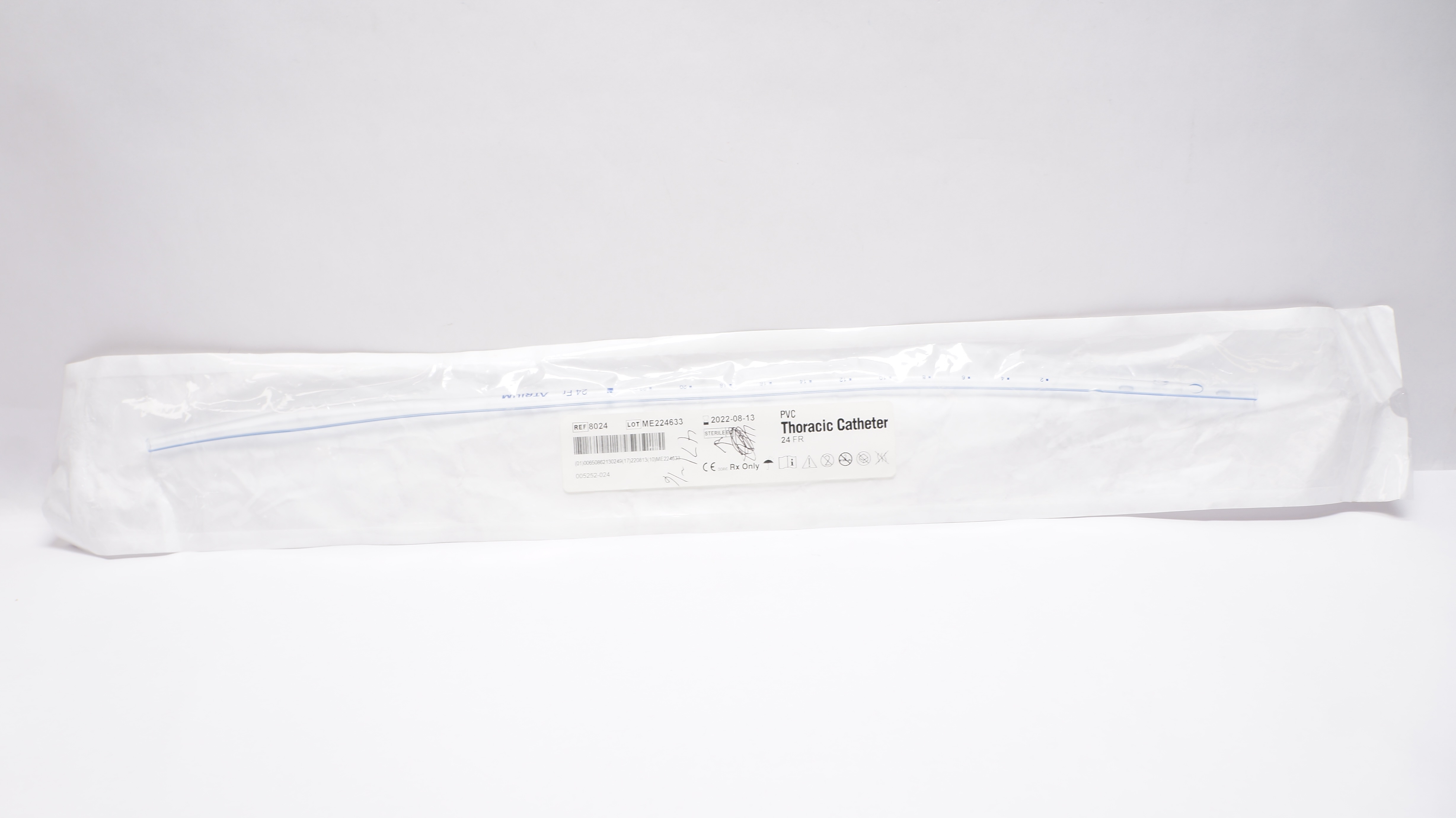 Atrium 8024 PVC Thoracic Cath. 24Fr (x)