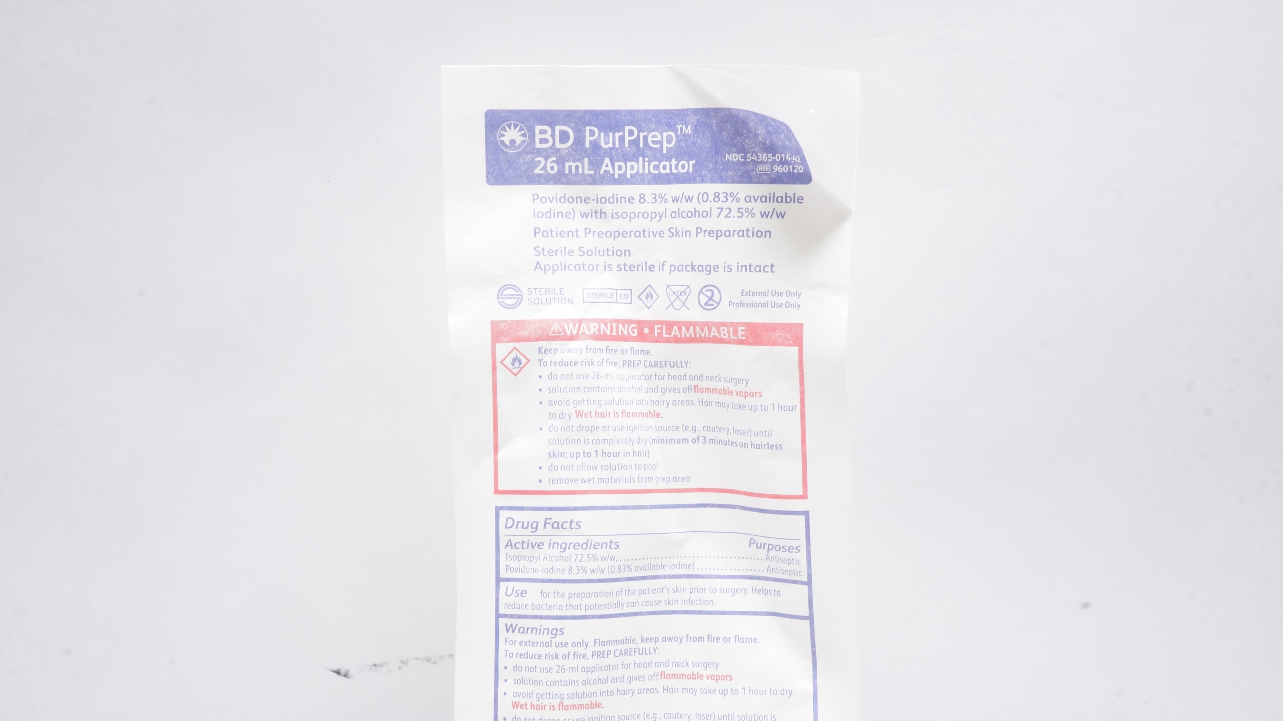BD 960120 PurPrep 26mL Applicator