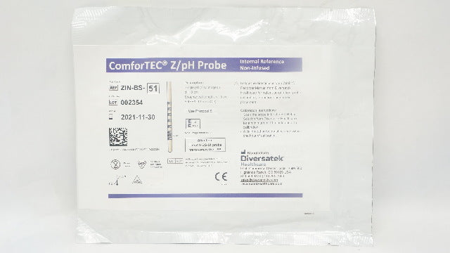 Diversatek Healthcare ZIN-BS-51 ComforTec Impedance Probe Z/pH <6.4Fr x 15cm (x)