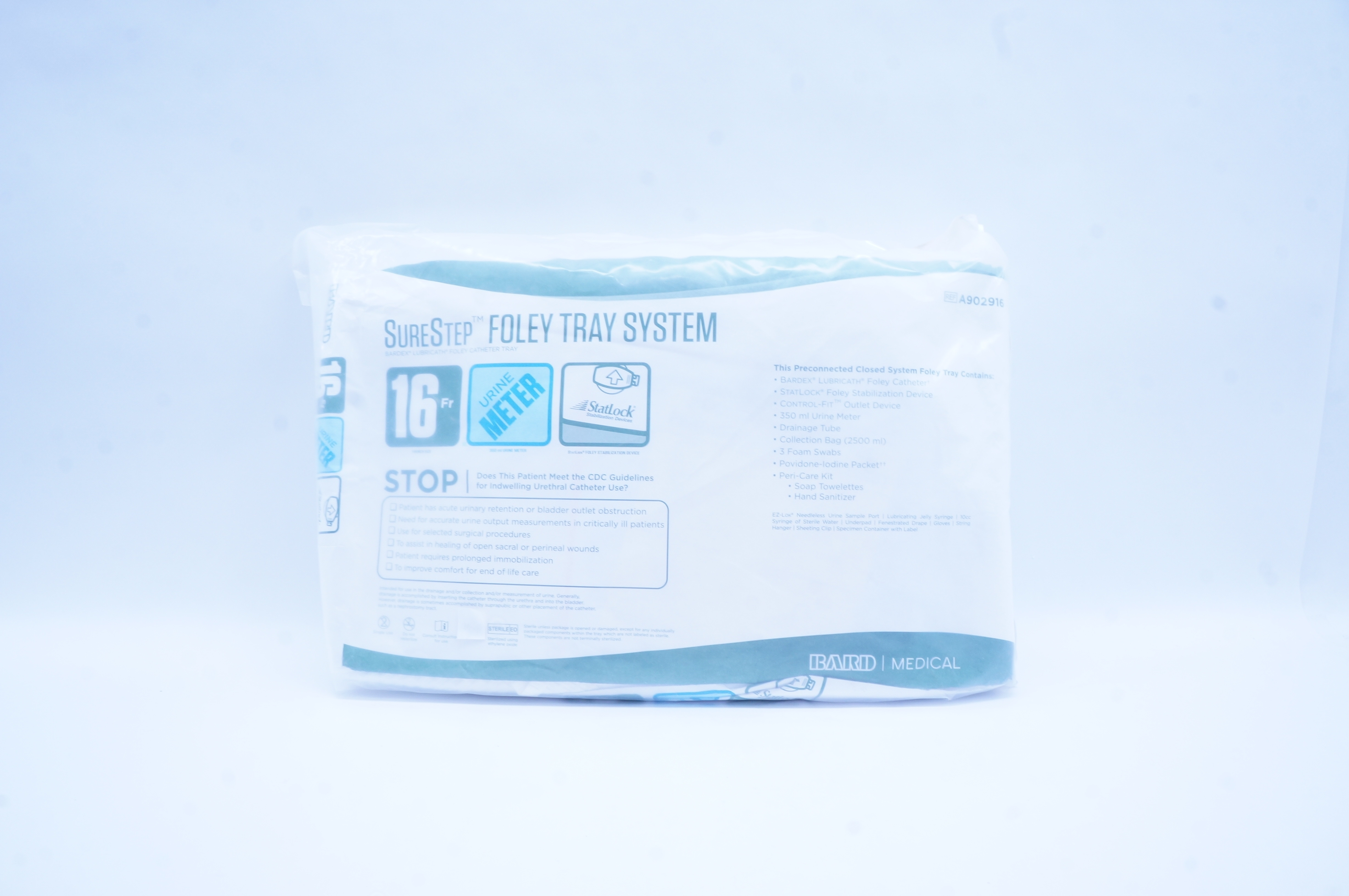 Bard A902916 SureStep Foley Tray System 16 Fr