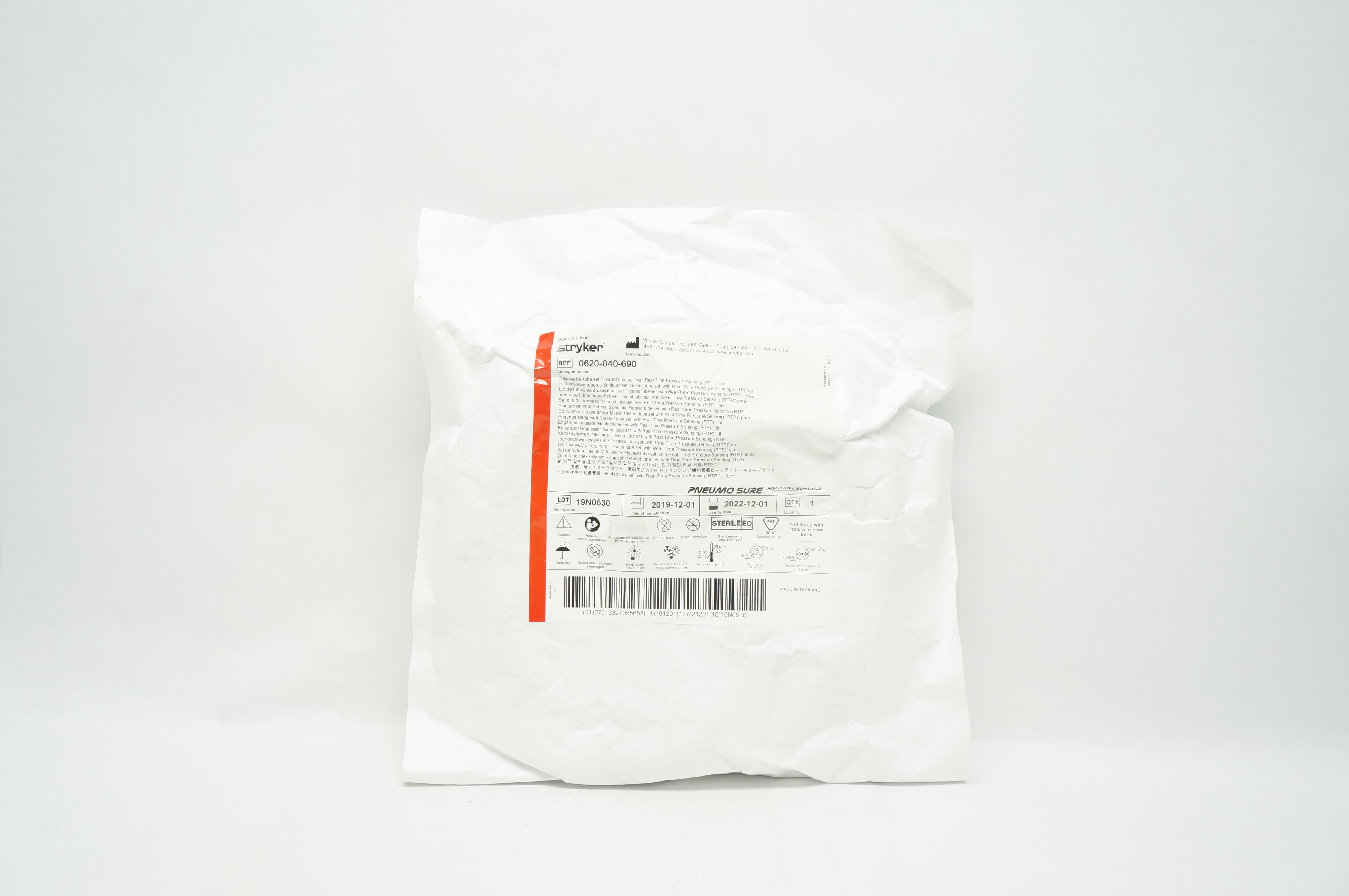 Stryker 0620-040-690 Pneumo Sure Disposable Tube Set