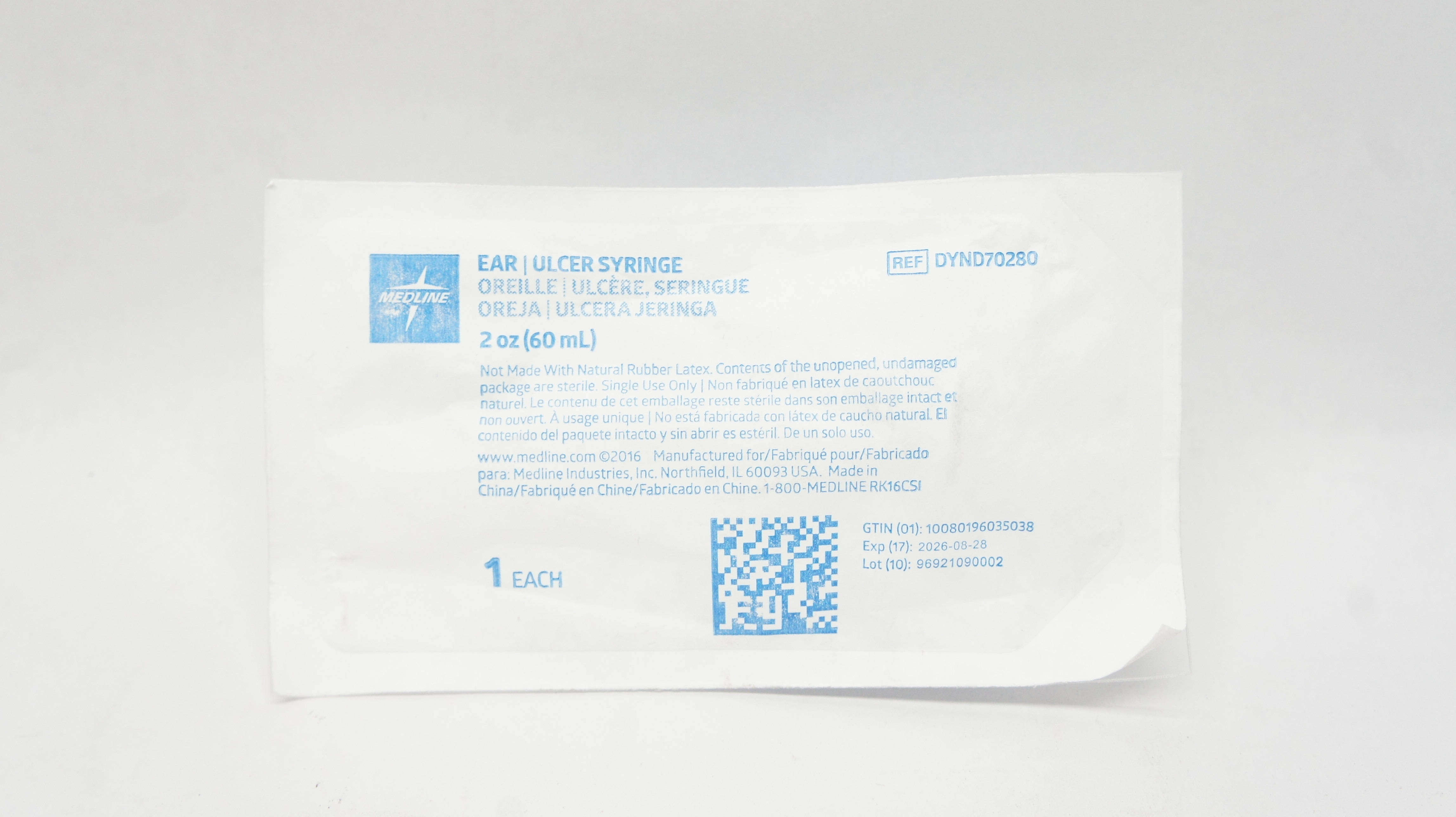 Medline DYND70280 Ear Ulcer Syringe 2oz