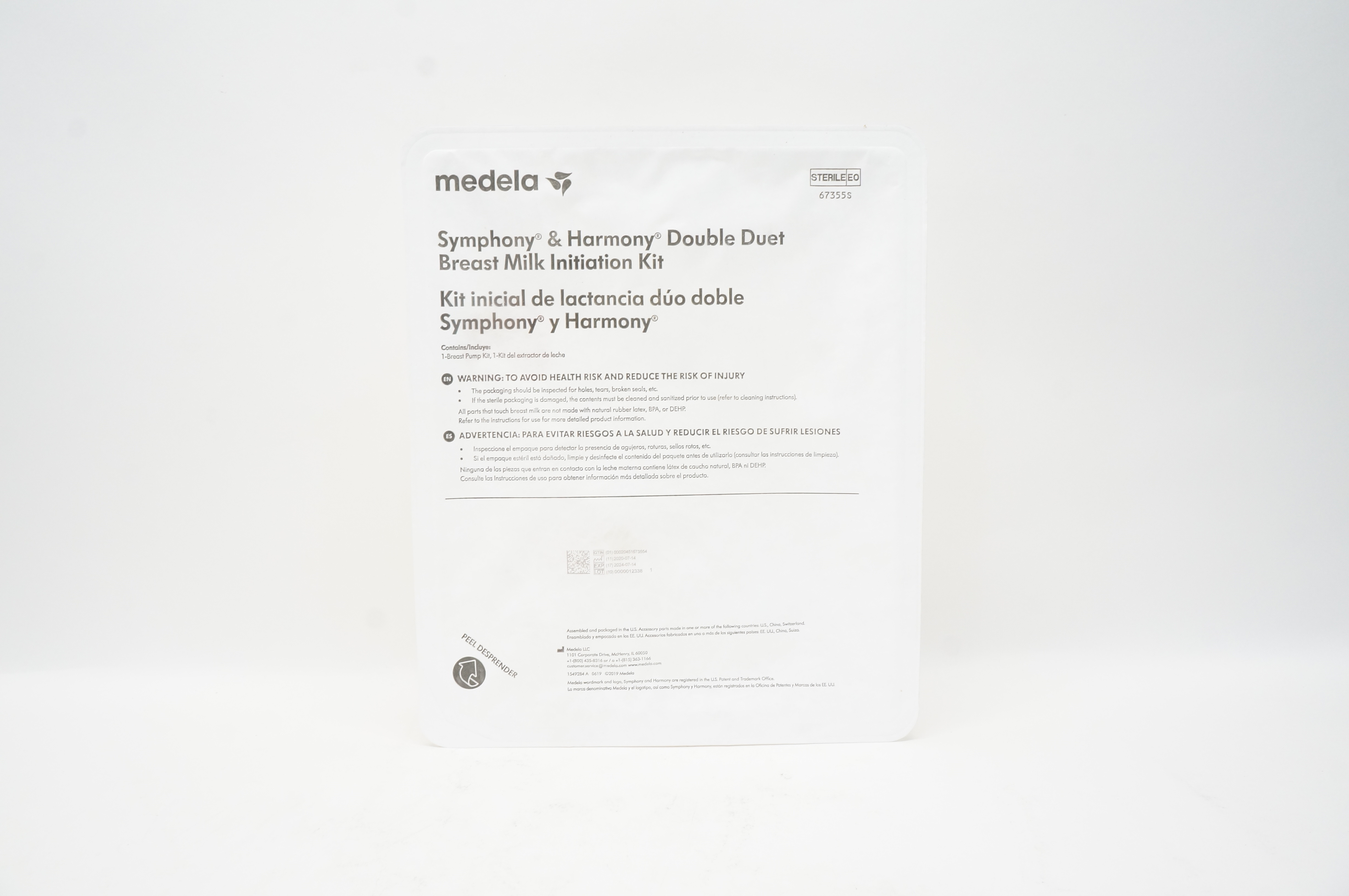 Medela 67355s Symphony & Harmony Double Duet Breast Milk Initiation Kit