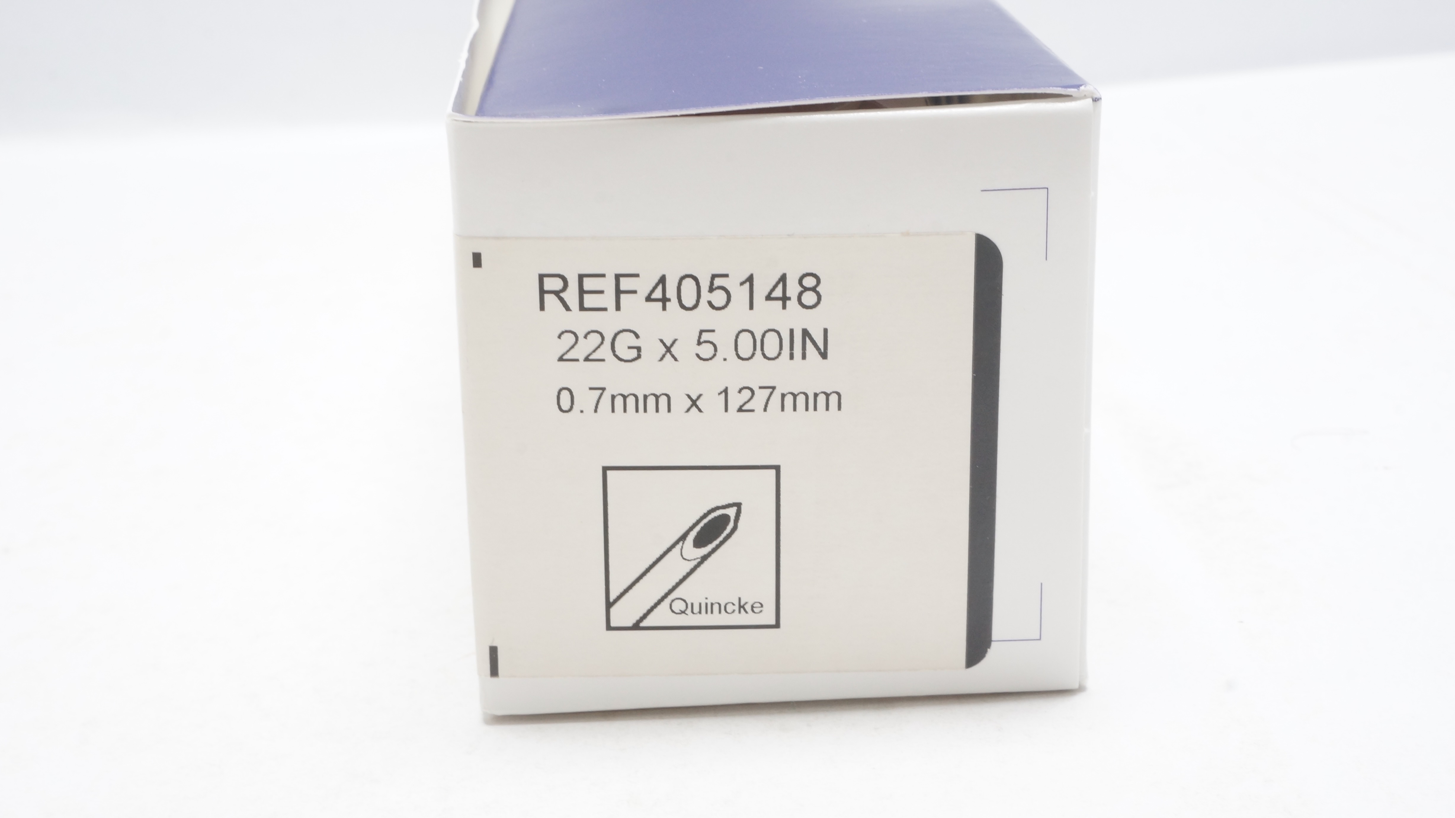 BD 405148 Spinal Ndle, Quincke Type Point 22G x 5.00 inch (x) - Box of 10