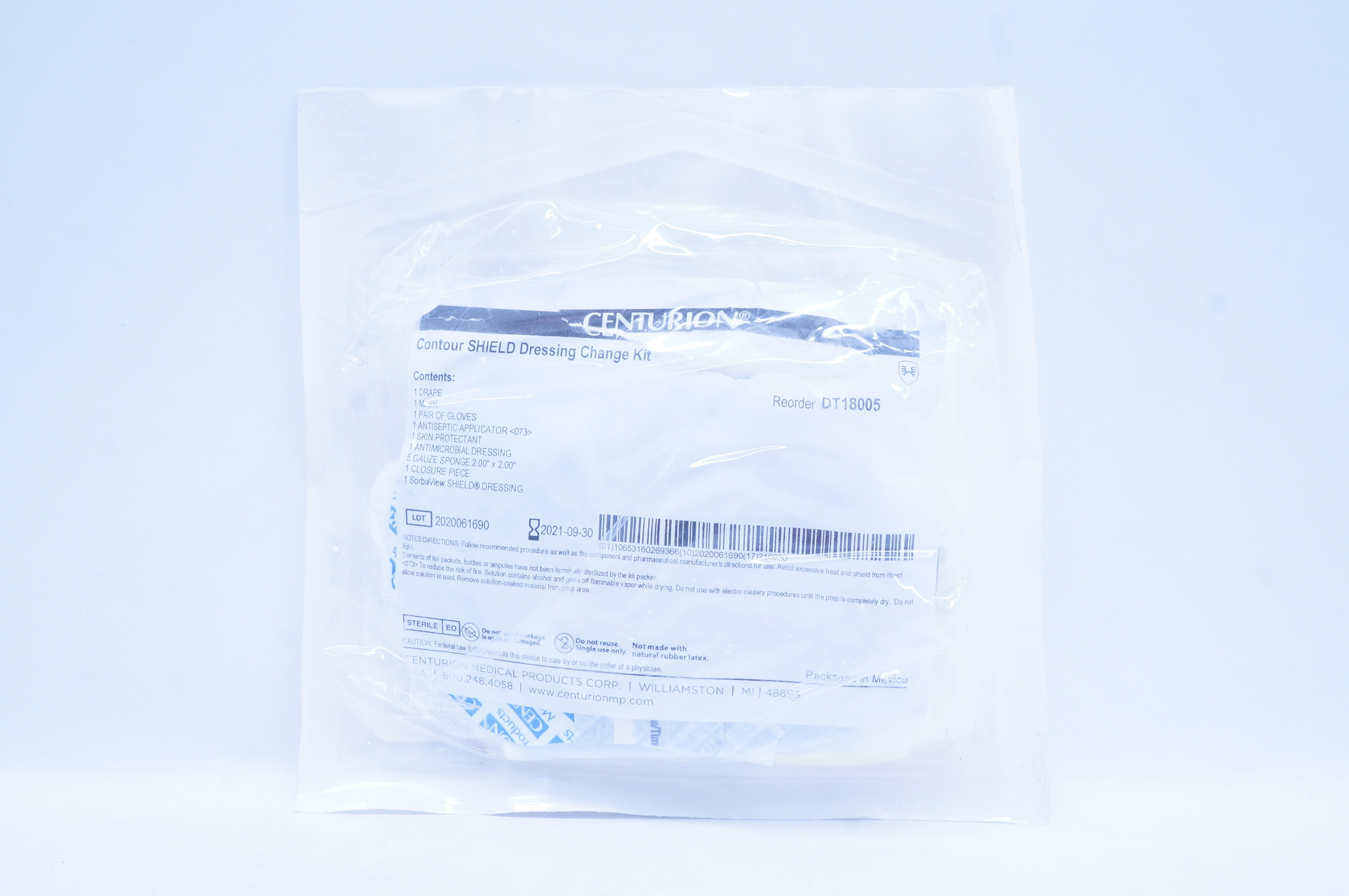 Centurion DT18005 Contour Shield Dressing Change Kit