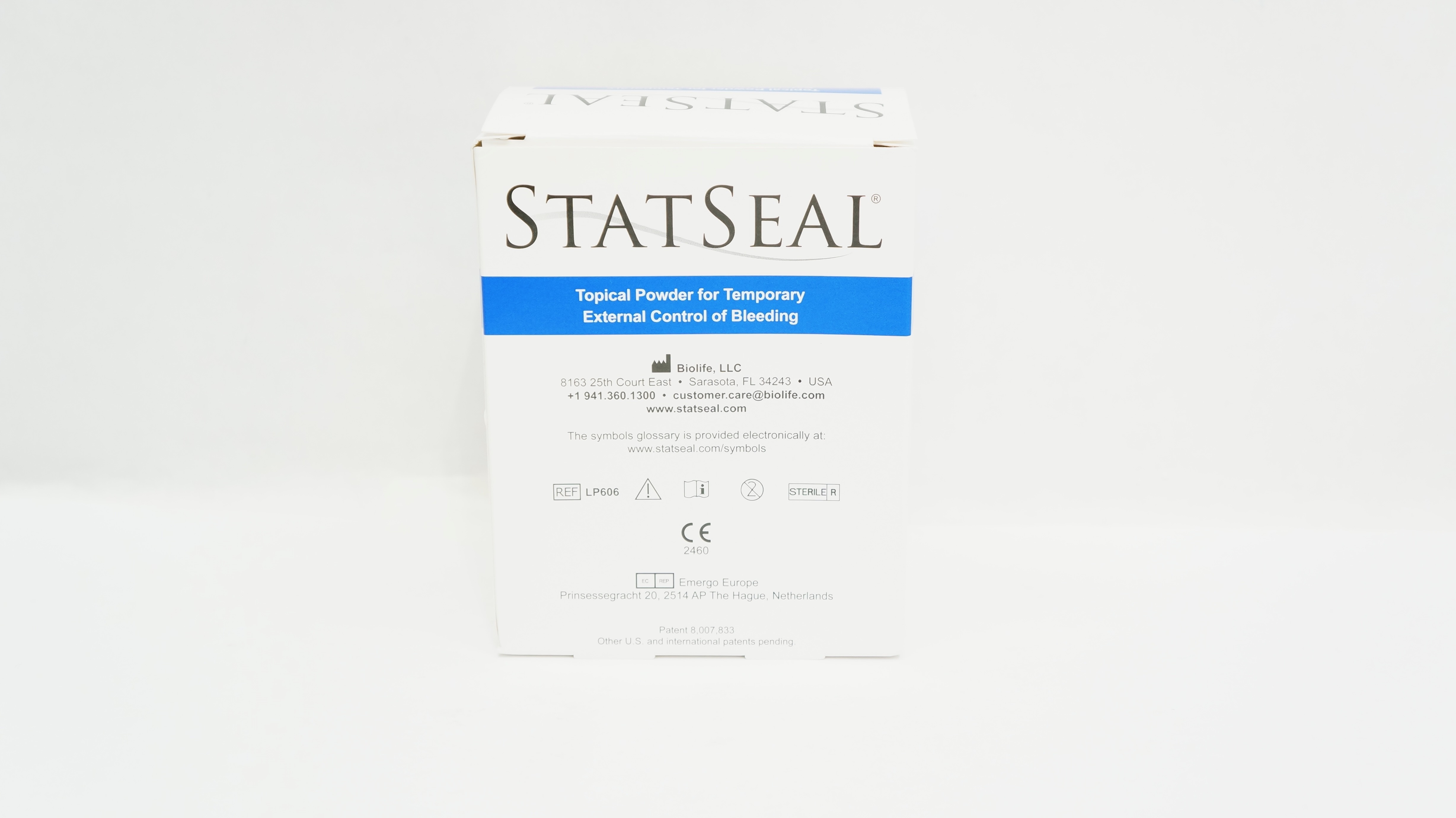 Biolife LP606 StatSeal Topical Power for Temp Ext Control of Bleeding ...