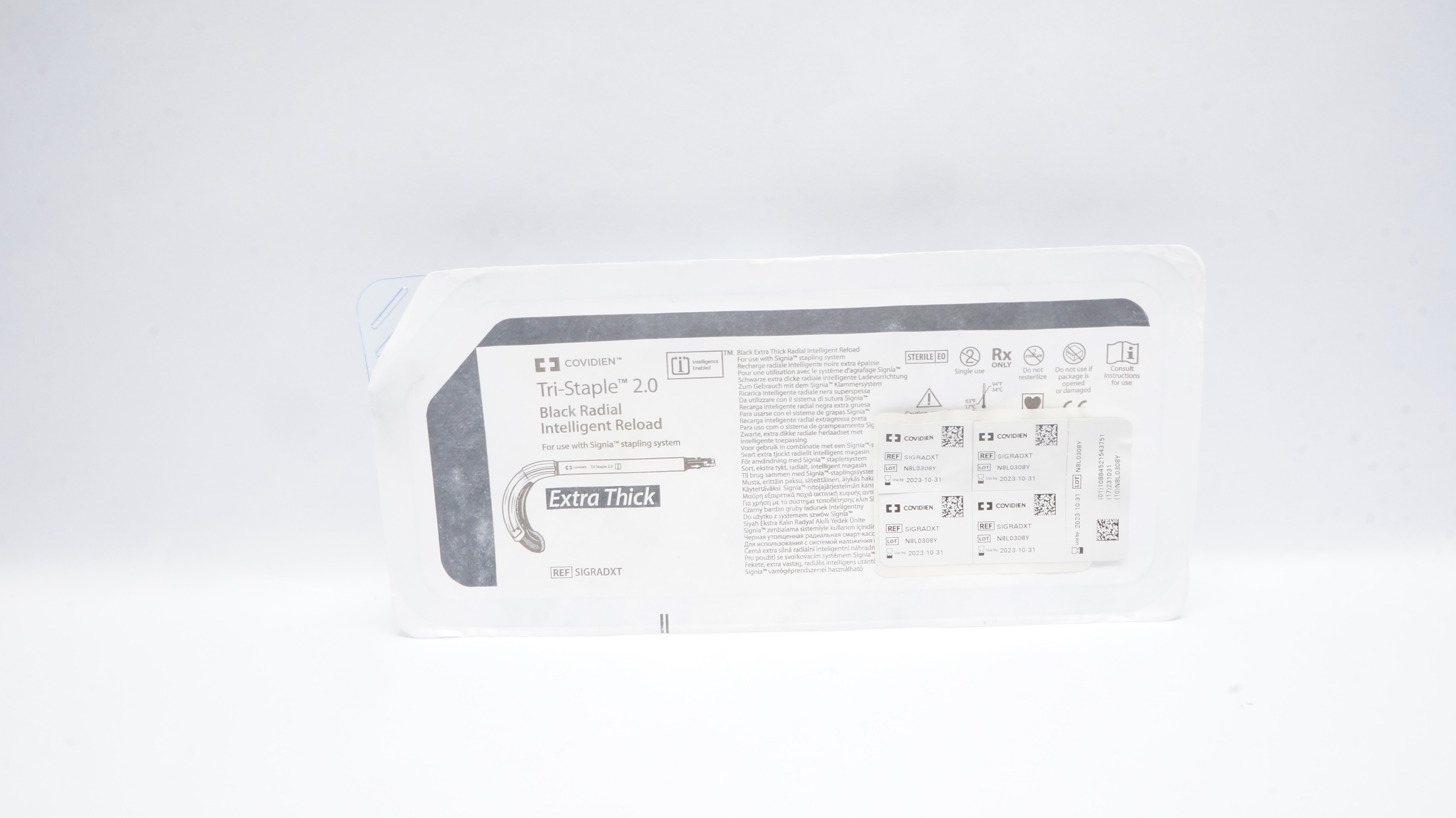 Covidien SIGRADXT Tri-Staple 2.0 Black Radial Intelligent Reload, Extra Thick (x)