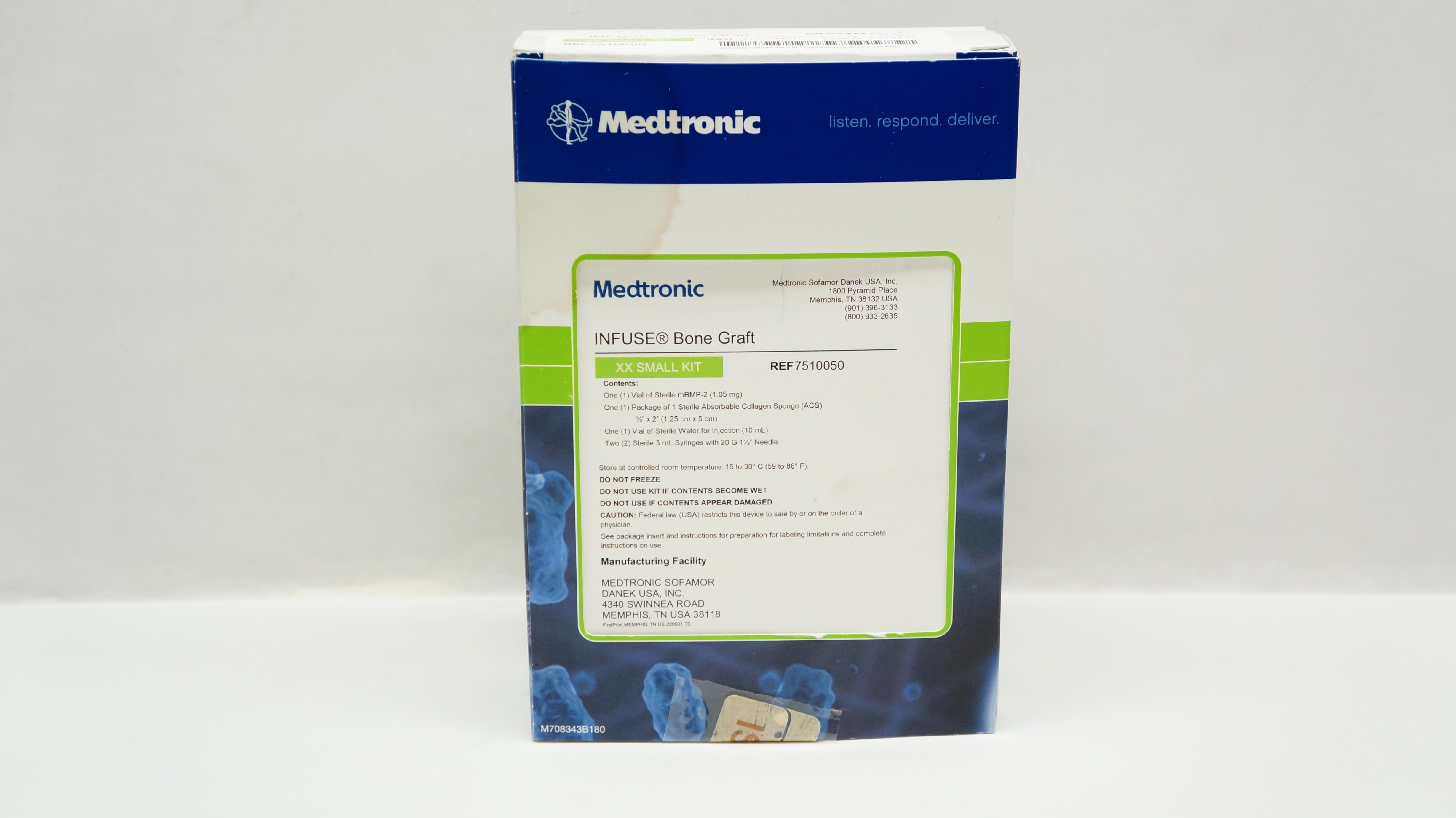 Medtronic 7510050 Infuse Bone Graft rhBMP-2 + ACS XX Small