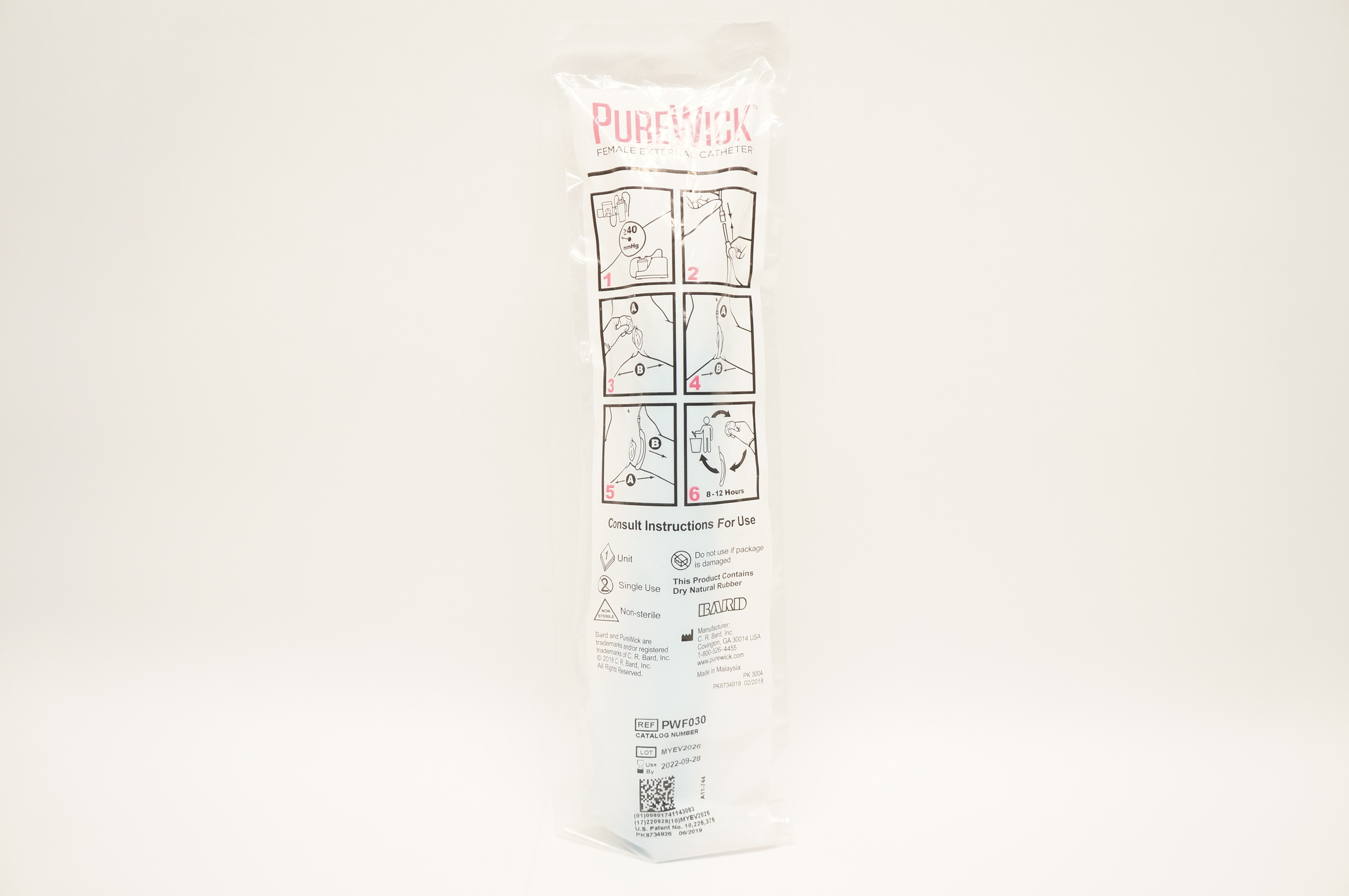 Bard PWF030 PureWick Female External Cath. ≥40 mmHg (x)