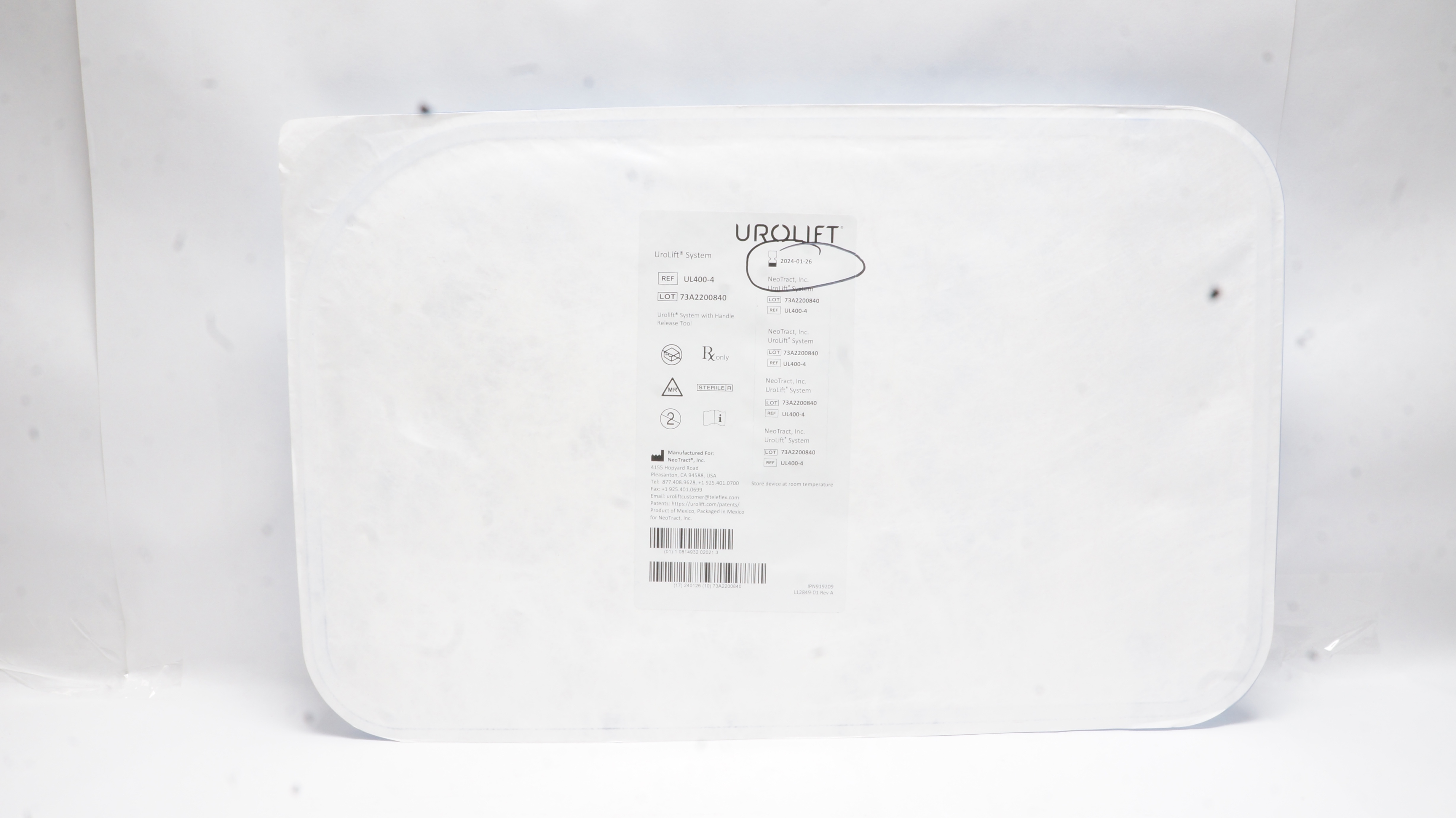 Neotract UL400-4 Urolift System with Hand Release Tool (x)