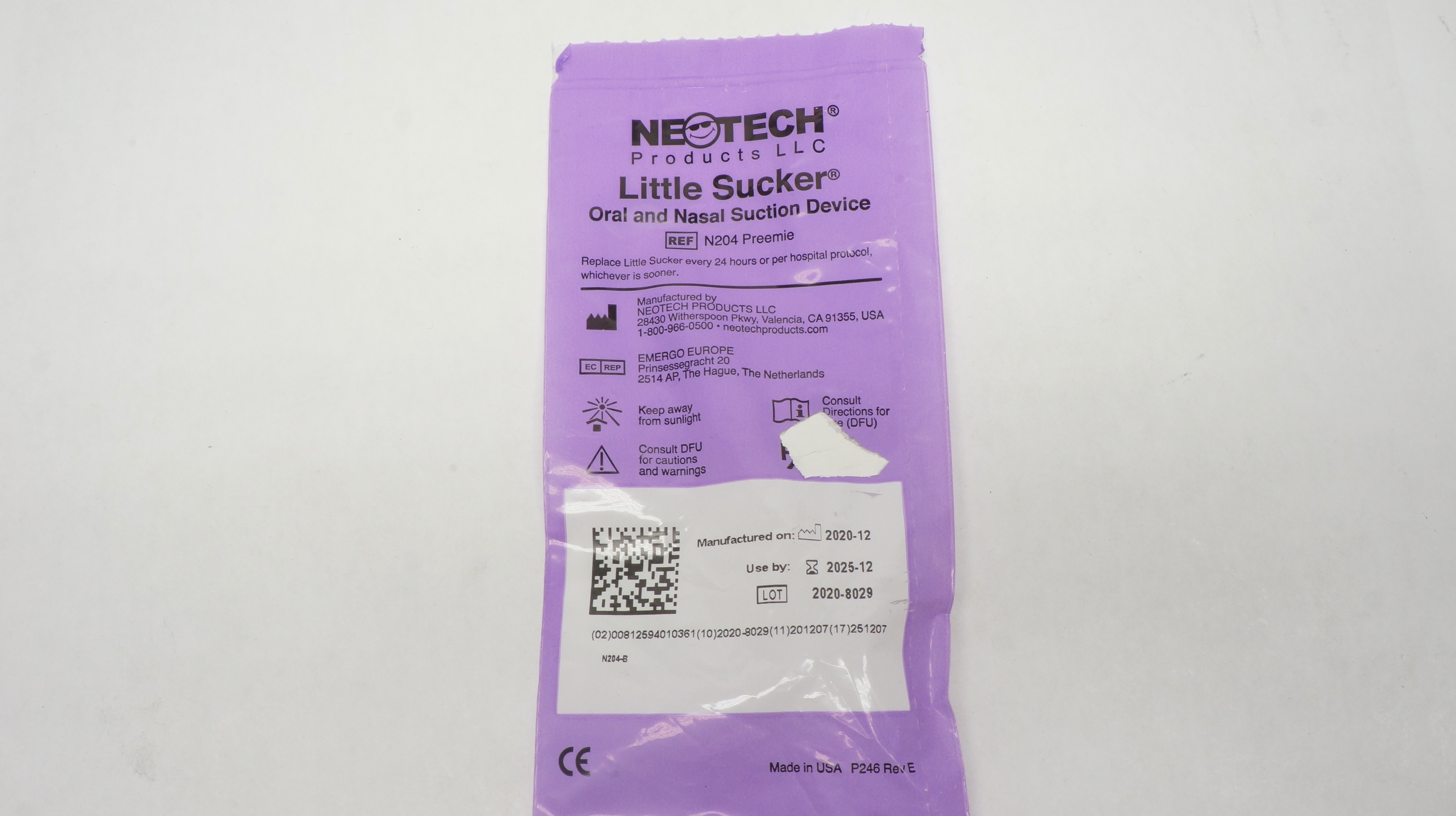Neotech N204 Preemie Little Sucker Oral and Nasal Suction Device