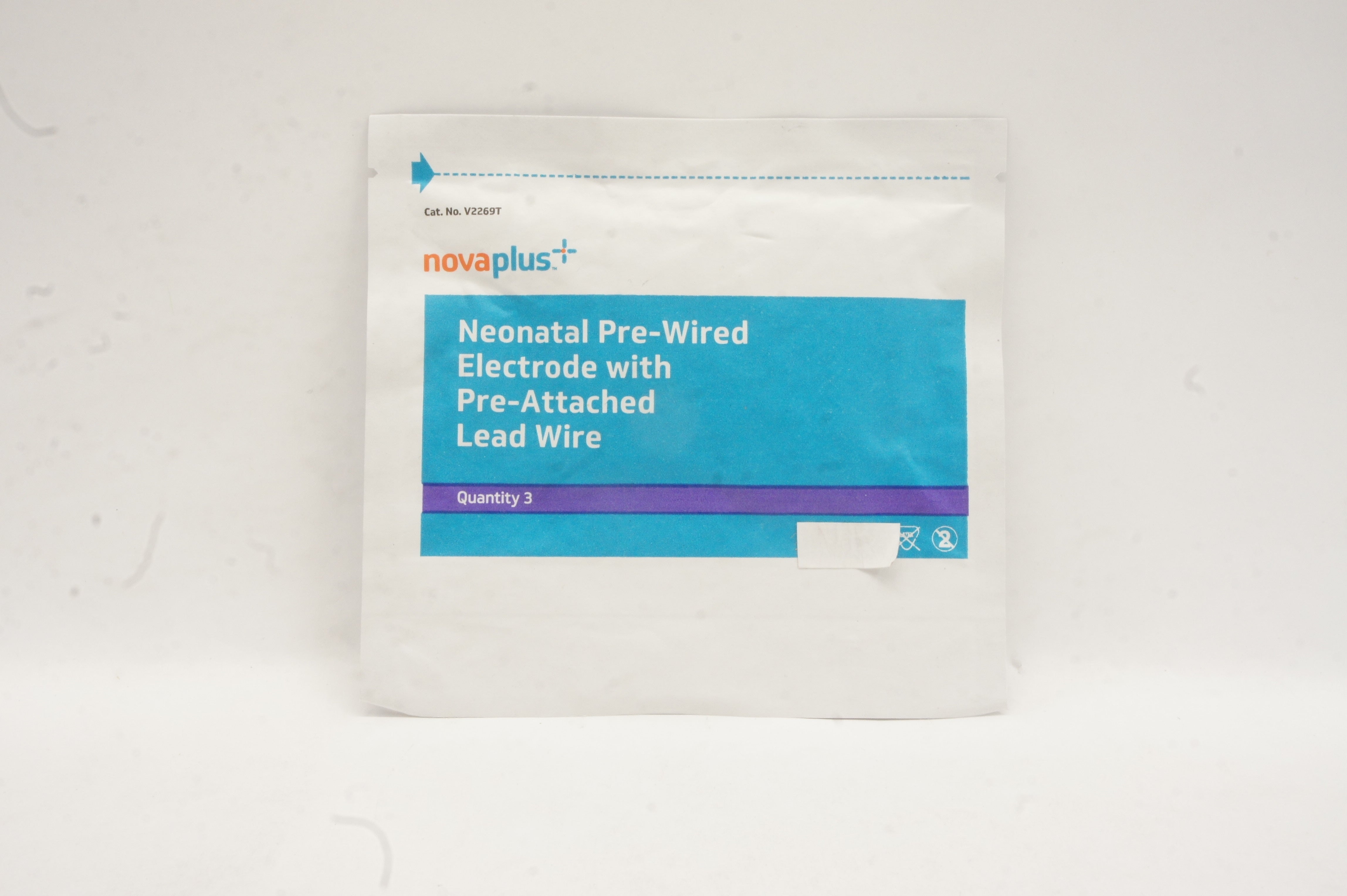 3M V2269T Novaplus Neonatal Pre-Wired Electrode W/ Lead Wire (x) - Pack of 3