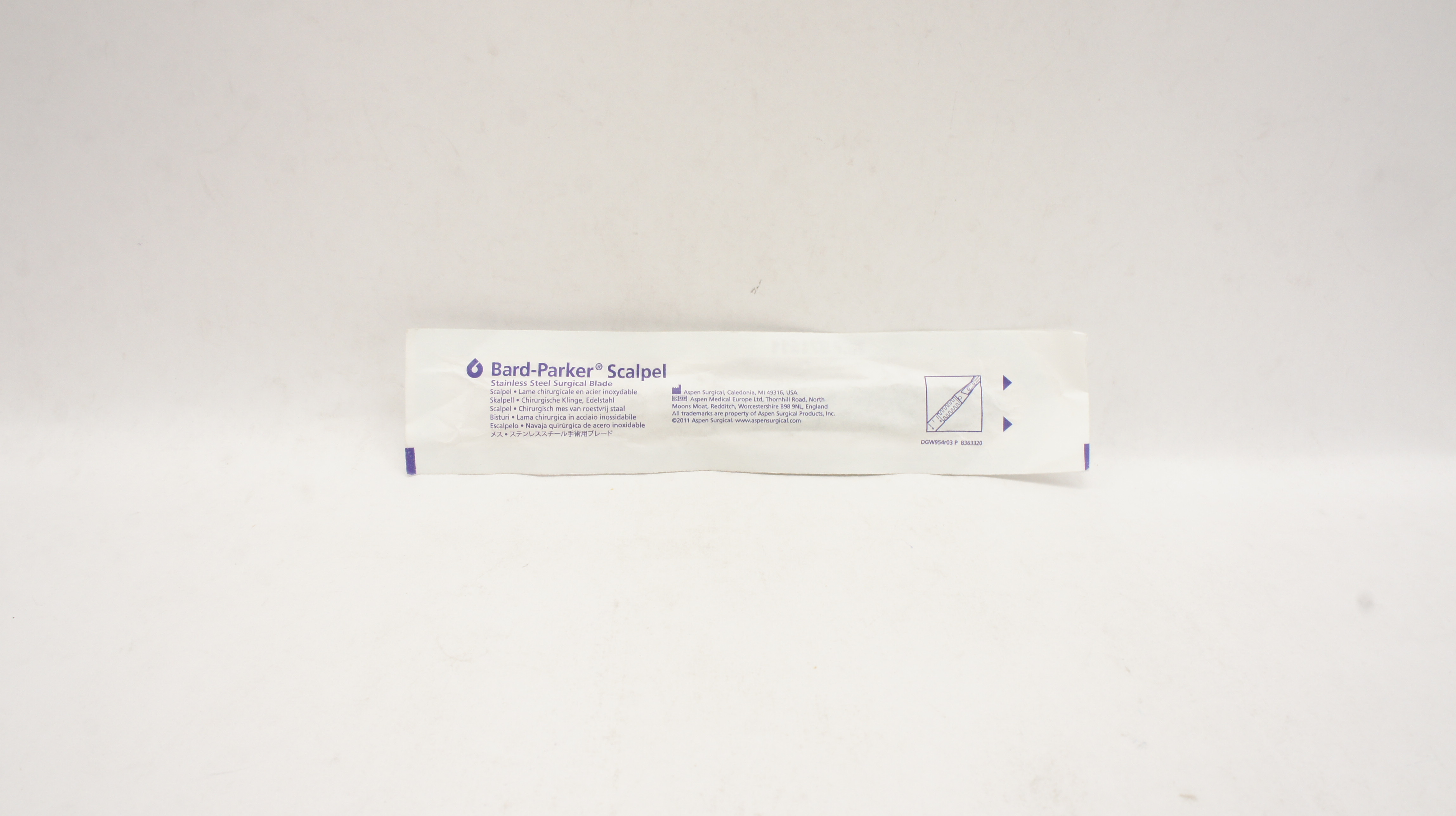 Aspen Surgical 371611 Bard-Parker Stainless Steel Surgical Blade Scalpel # 11(x)