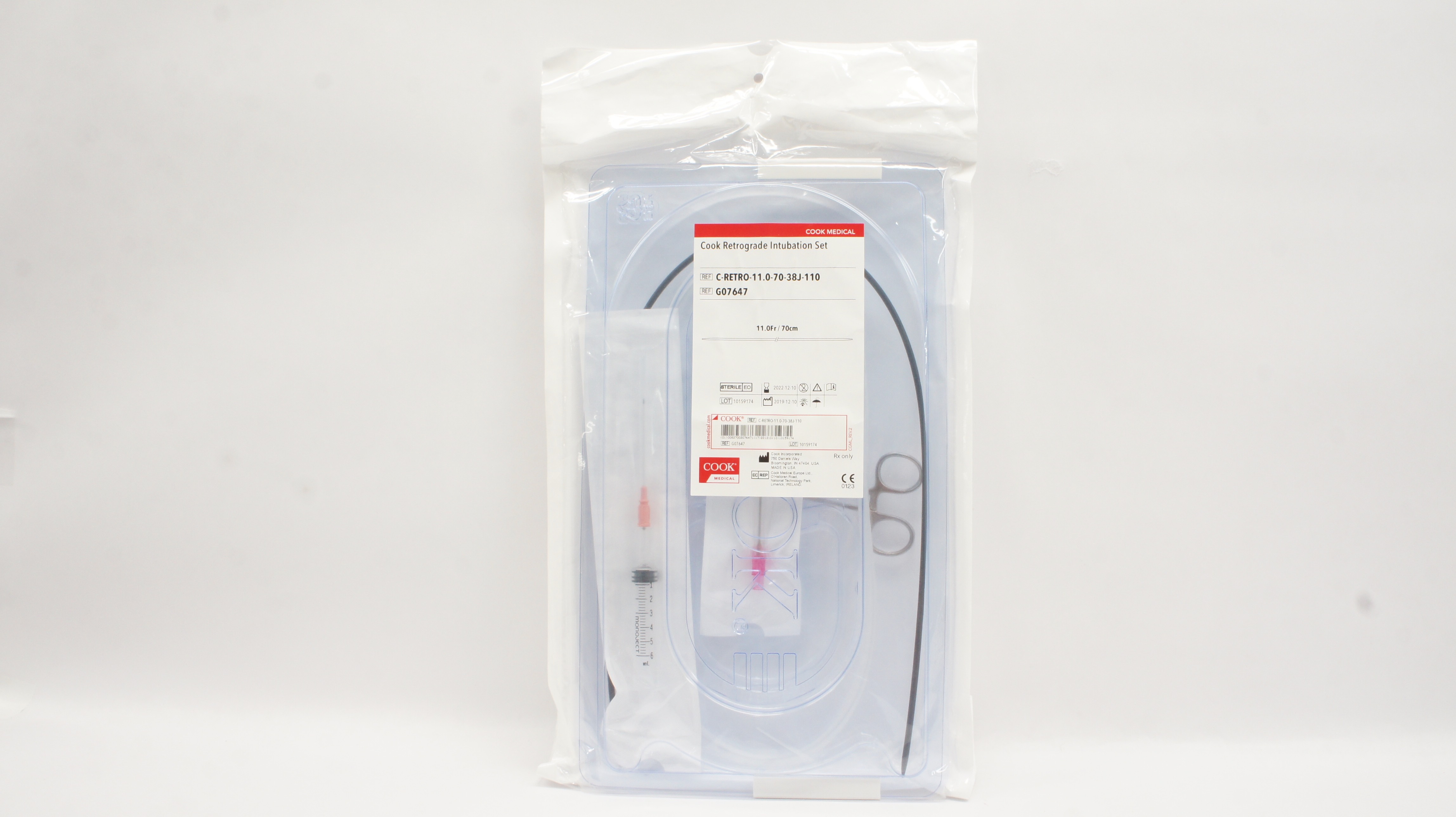 Cook Medical G07647 Retrograde Intubation Set 11.0Fr x 70cm