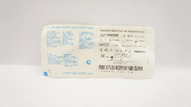 Teleflex 18542028 Nasopharyngeal Airway With Adjustable Flange 28Fr x 9.3mm (x)
