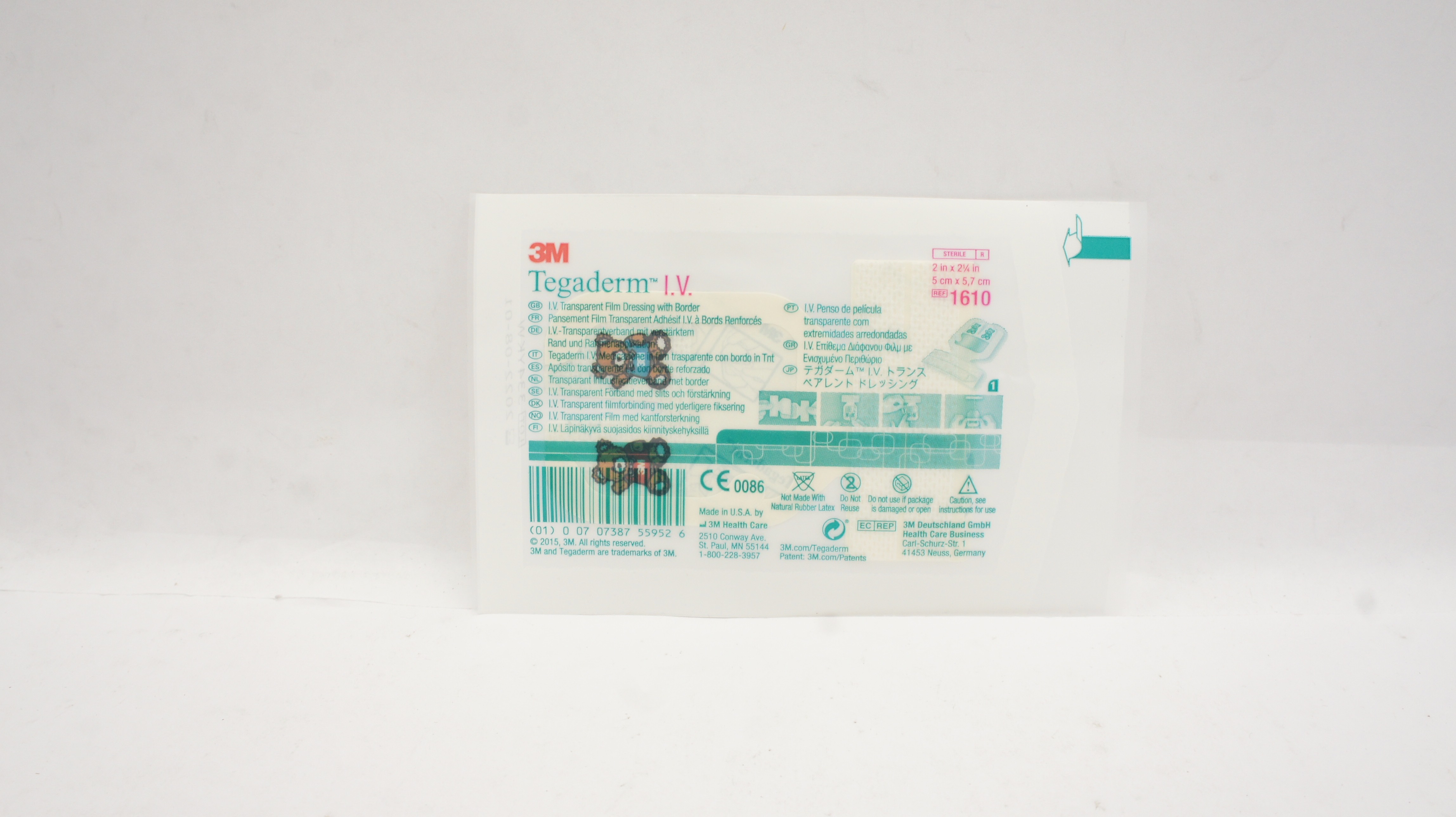 3M 1610 Tegaderm I.V. Transparent Film Dressing with Border (x)