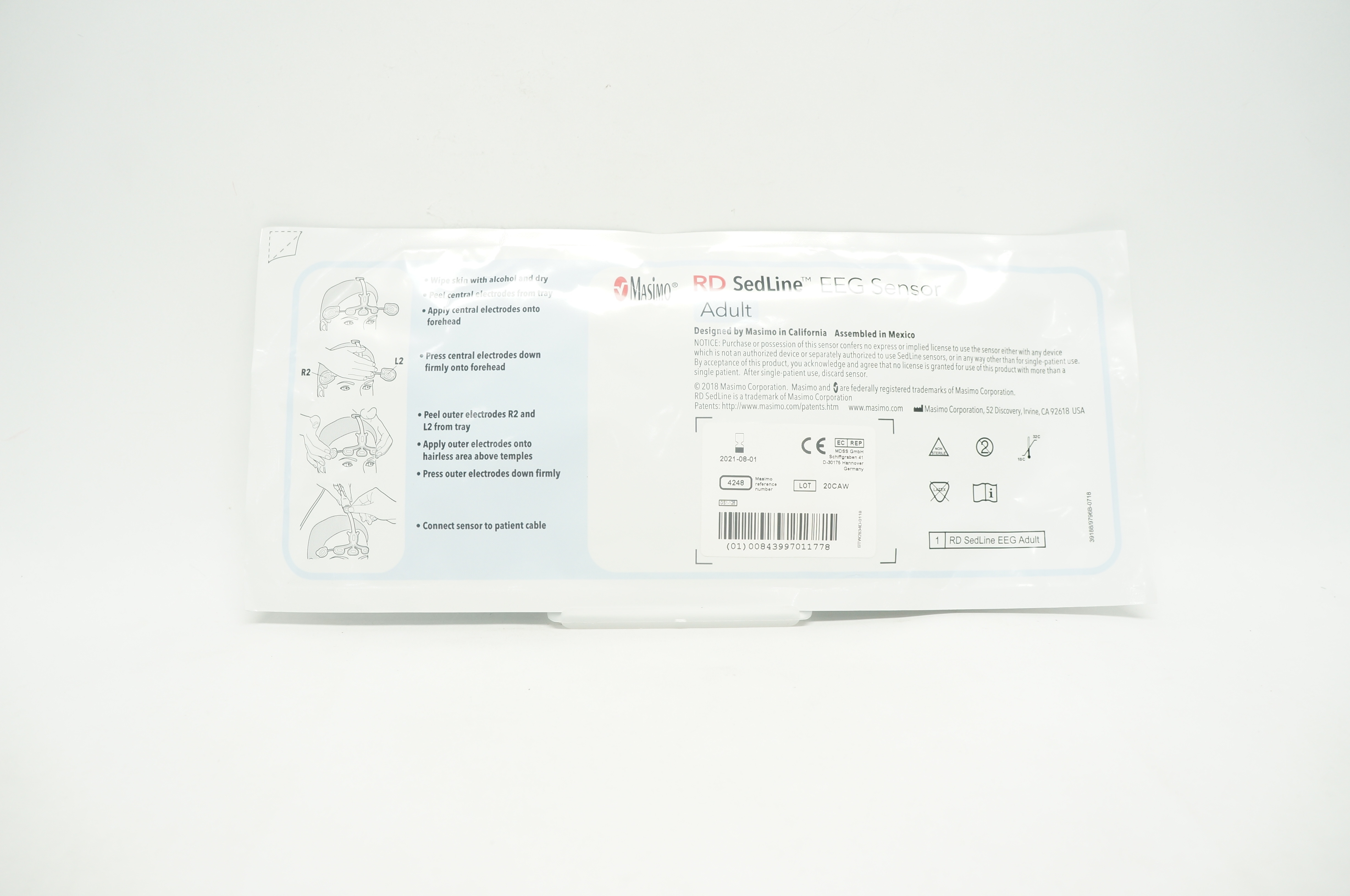 Masimo 4248 RD Sedline EEG Sensor Adult