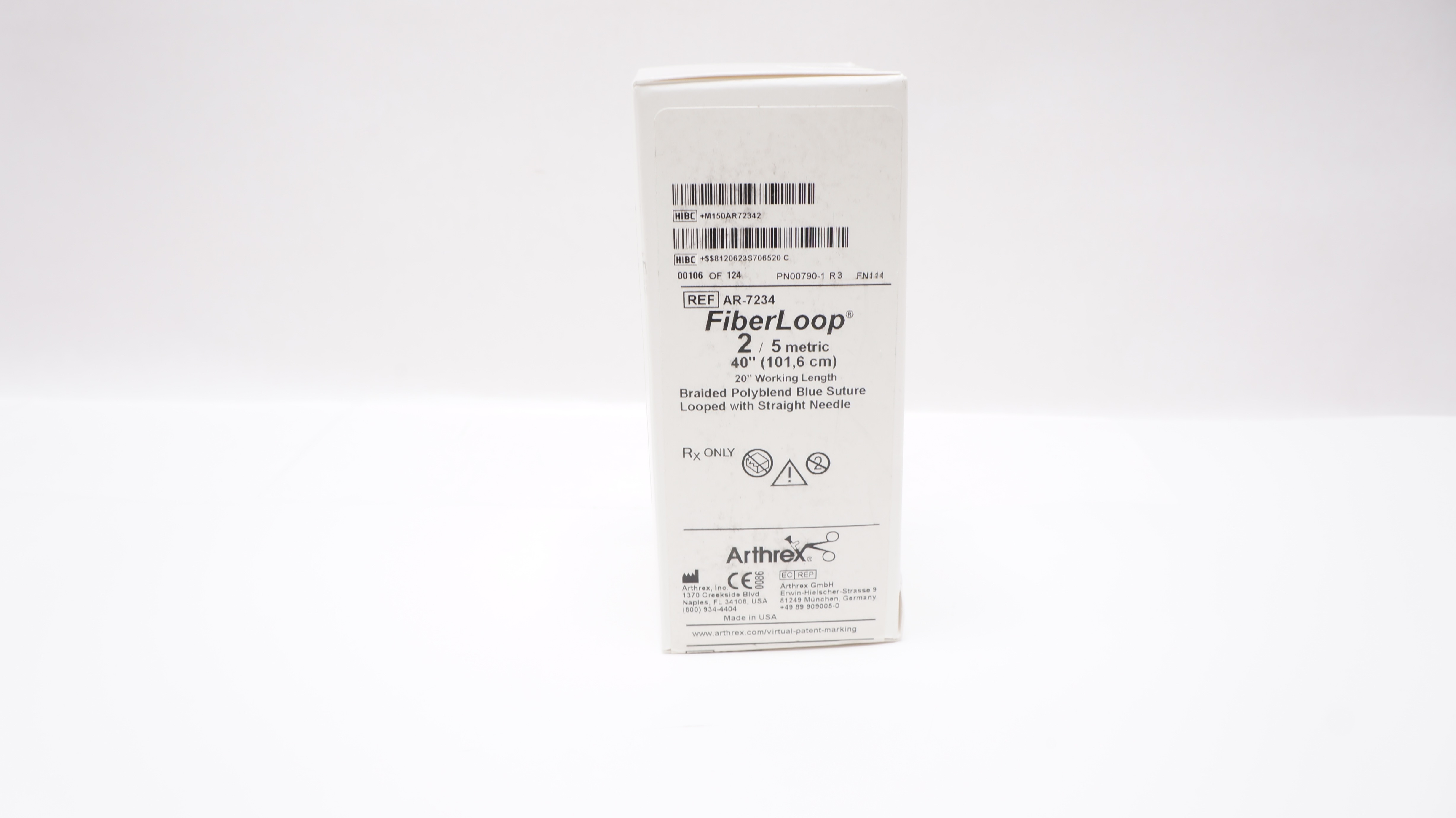 Arthrex AR-7234T TigerLoop 2/5Metric Braided Polyblend Stre. 40in.(x ...