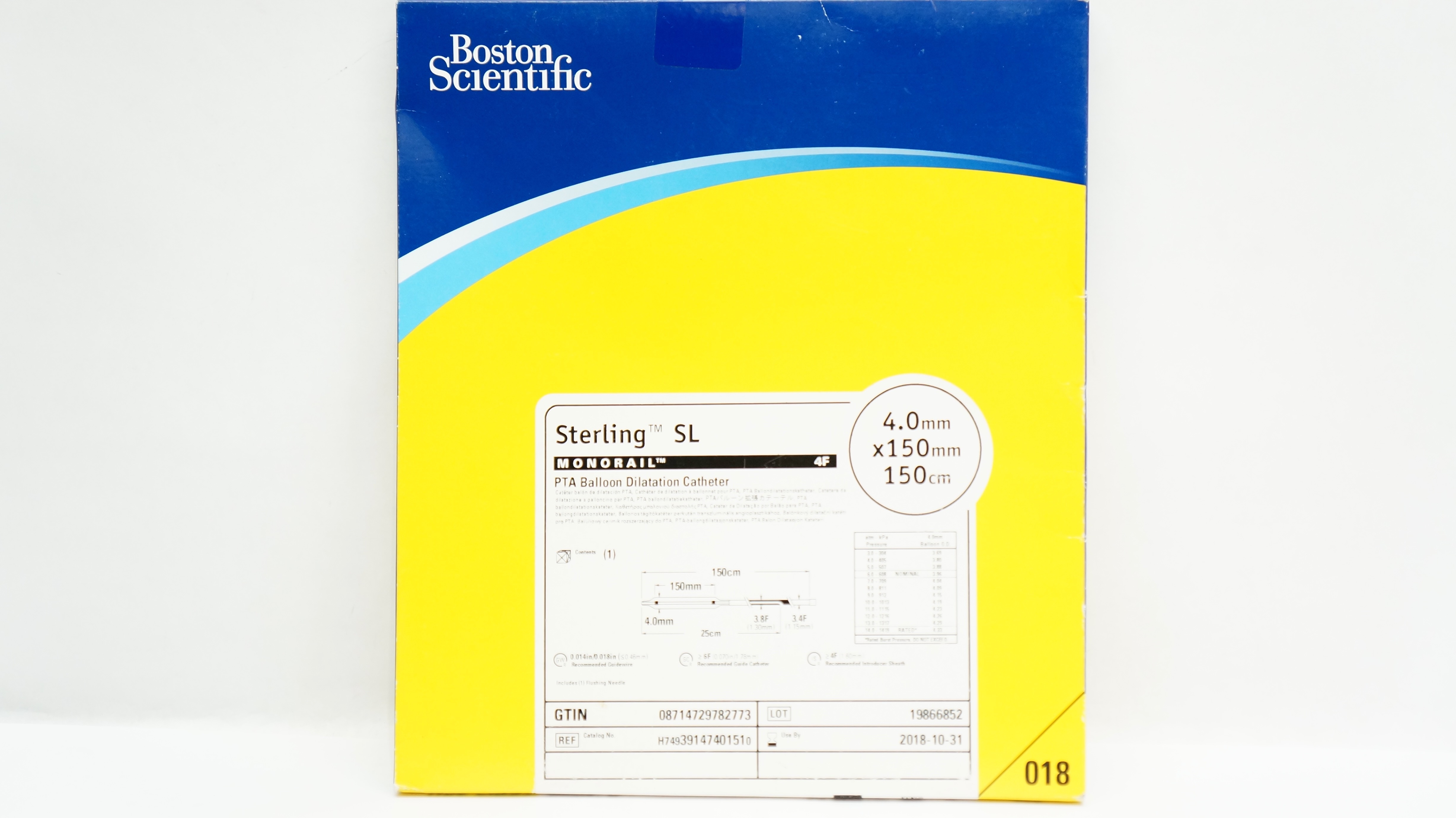 Boston Scientific 3914740151 Sterling PTA Cath. 4.0mm x 150mm x 150cm (x)