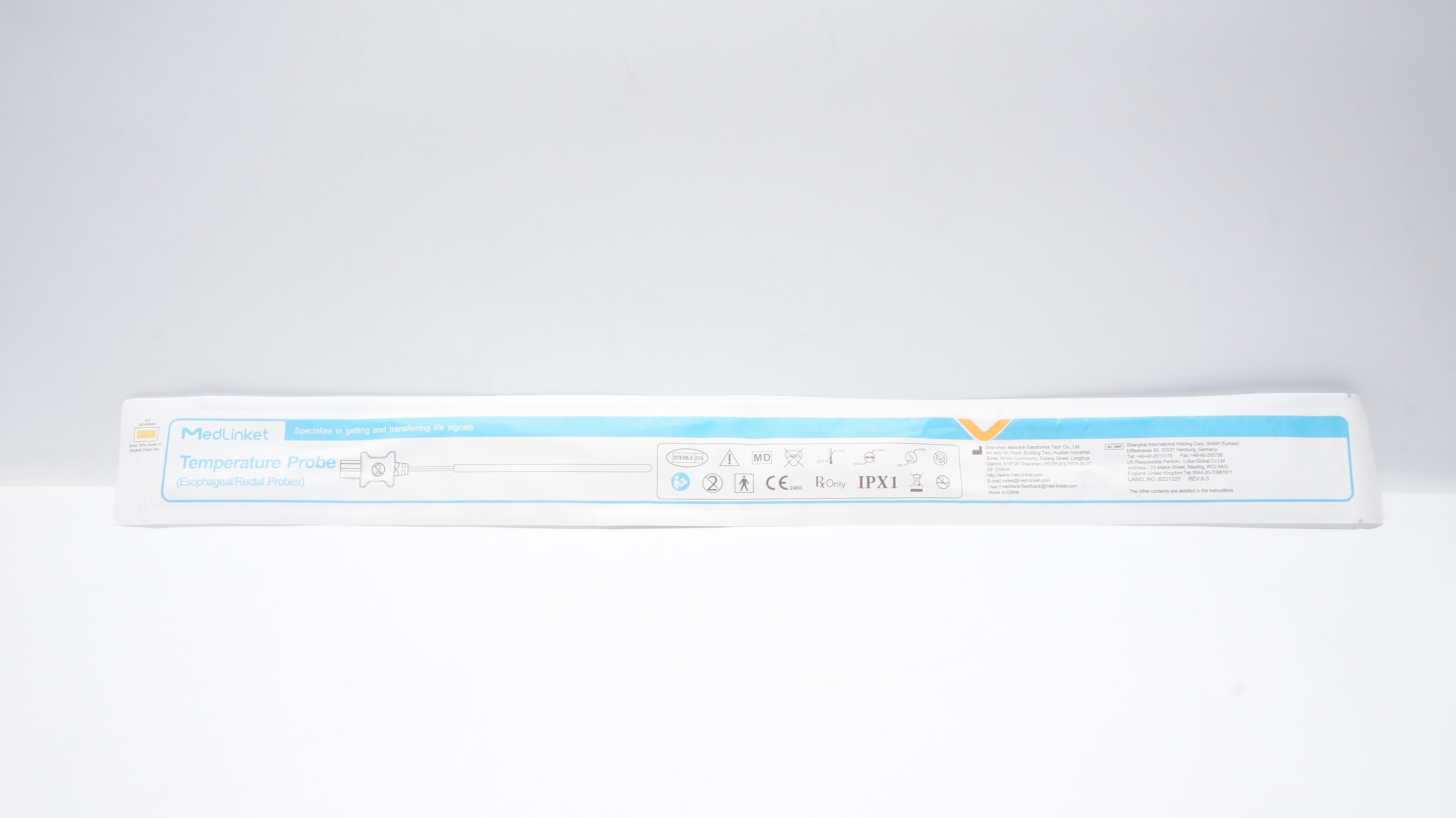 Medlinket W0001FS Esophageal/Rectal Temperature Probe (x)
