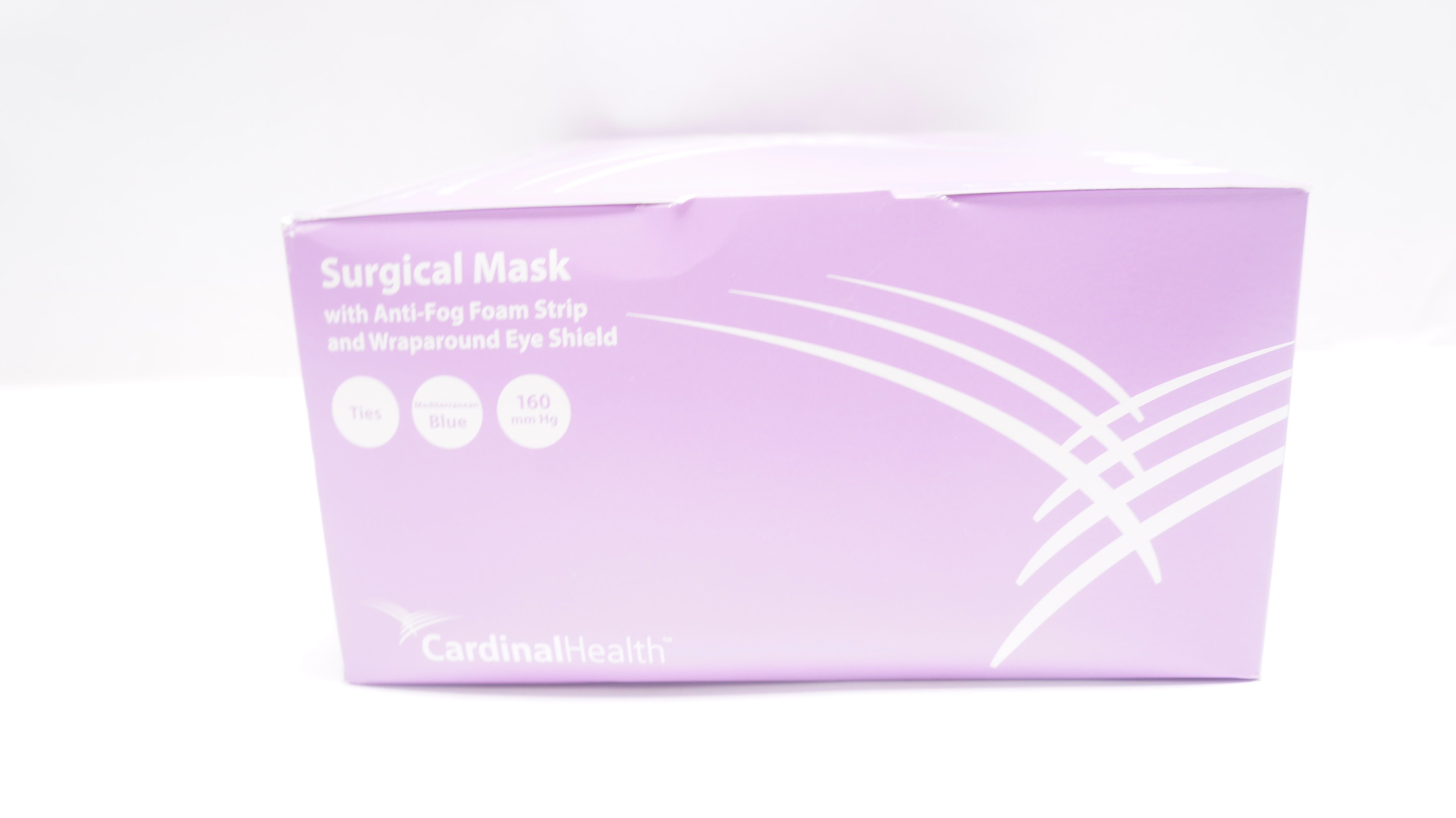 Cardinal Health AT74635 Surgical Mask, Blue 160mm Hg - Box of 25