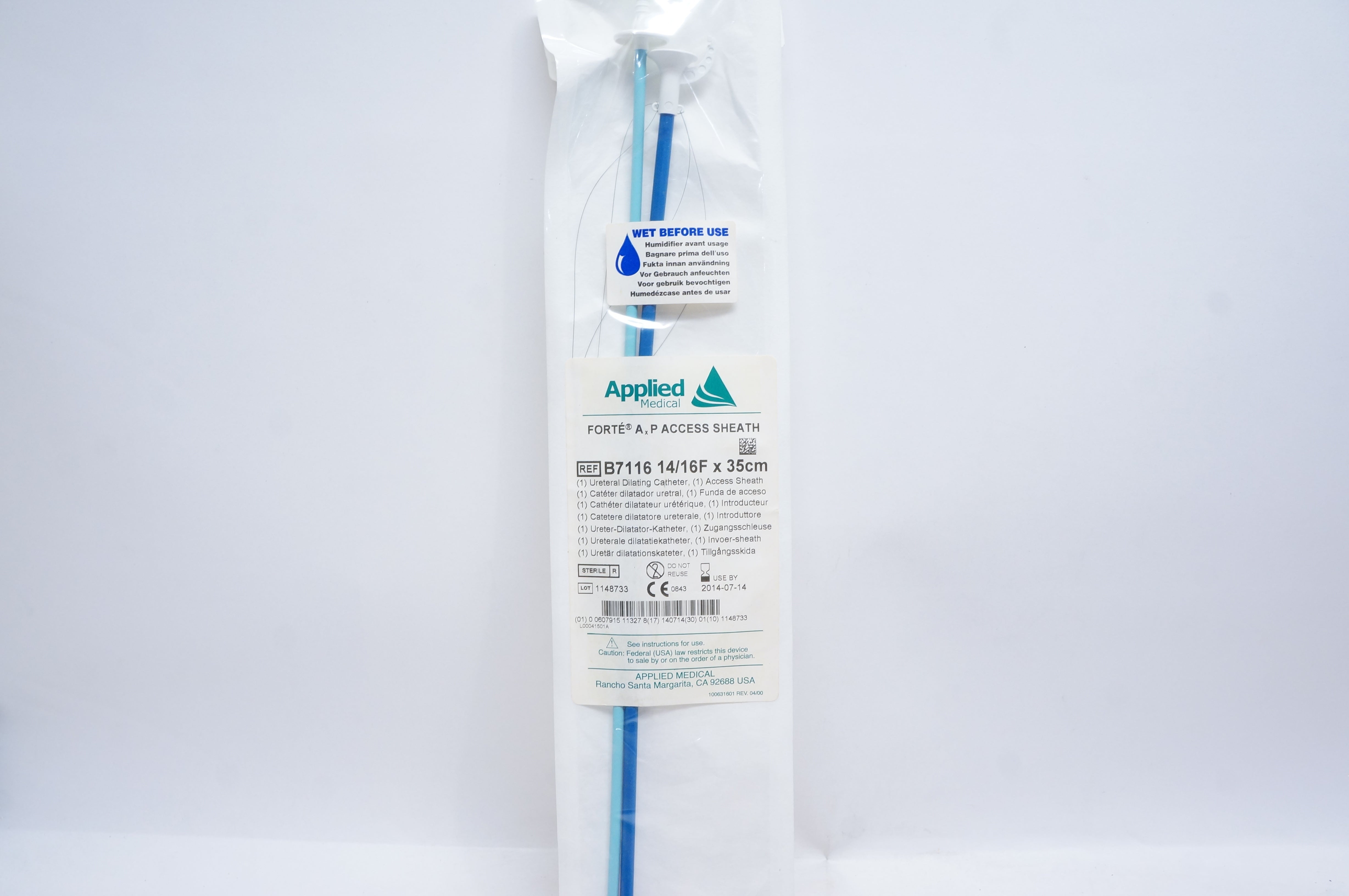 Applied Medical B7116 Access Sheath Ureteral Dilating Cath. 14/16F x 35cm (x)