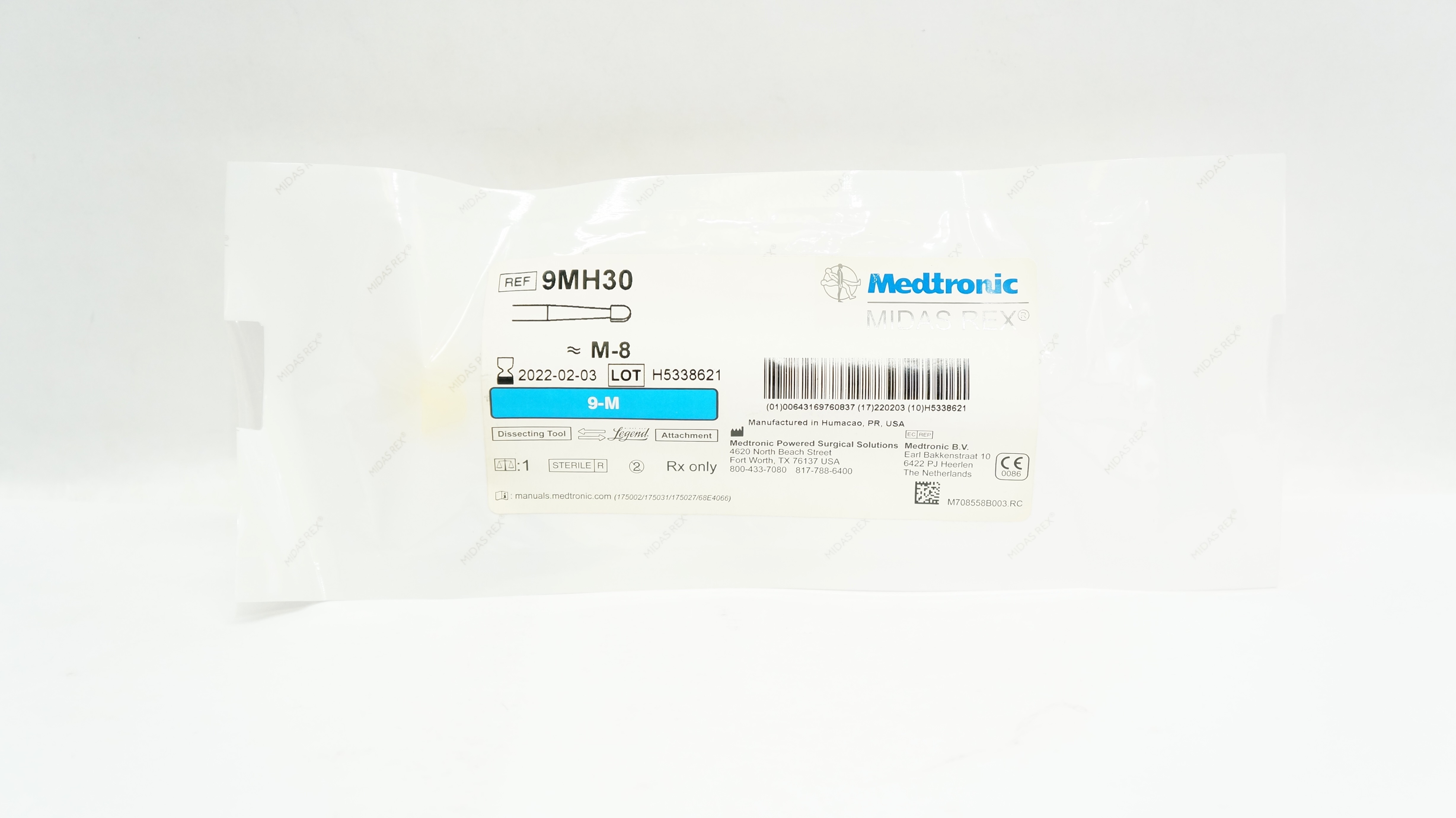 Medtronic 9MH30 Midas Rex Dissecting Tool 9-M, M-8 (x)