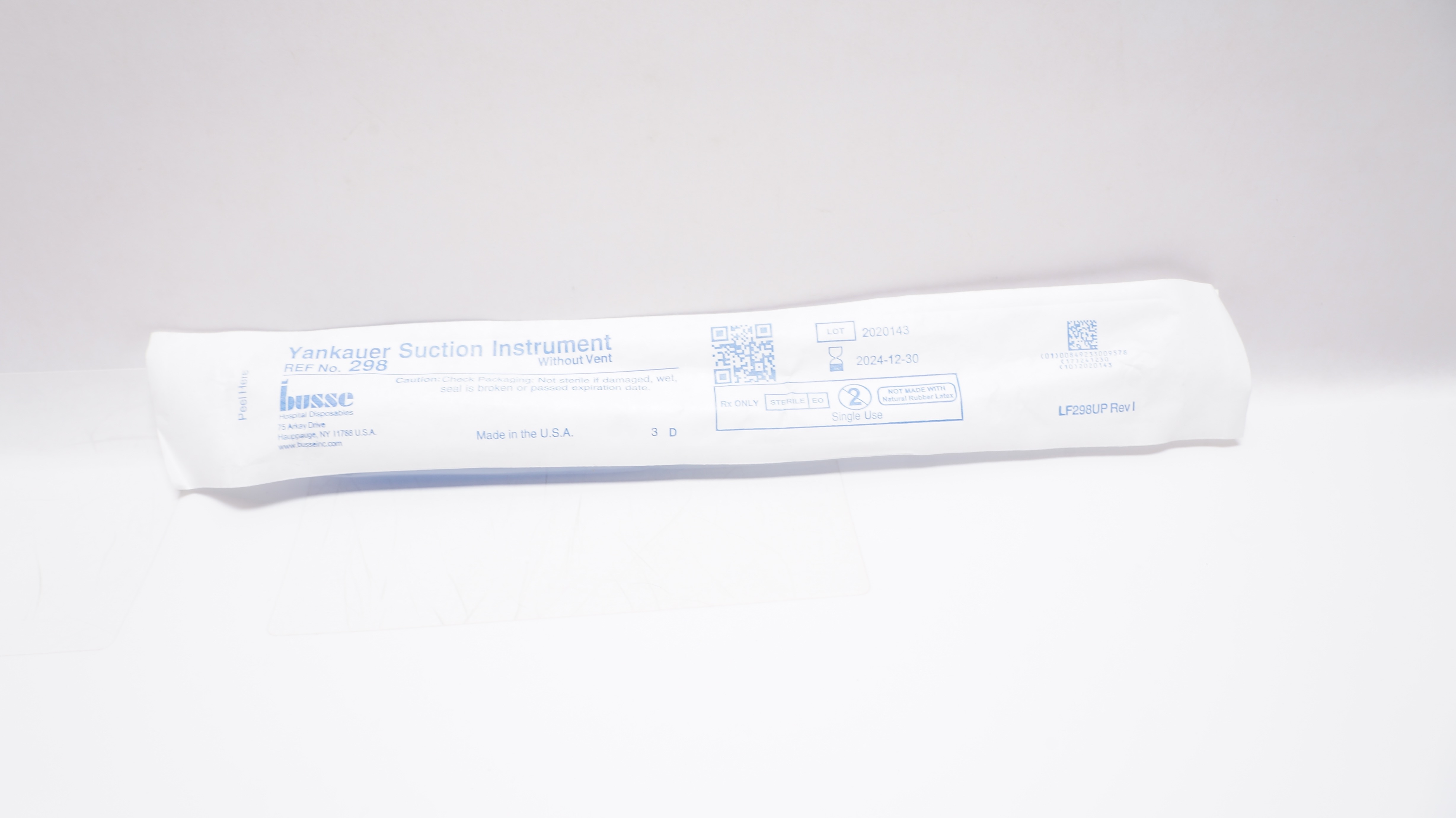 Busse 298 Yankauer Suction Instrument Without Vent