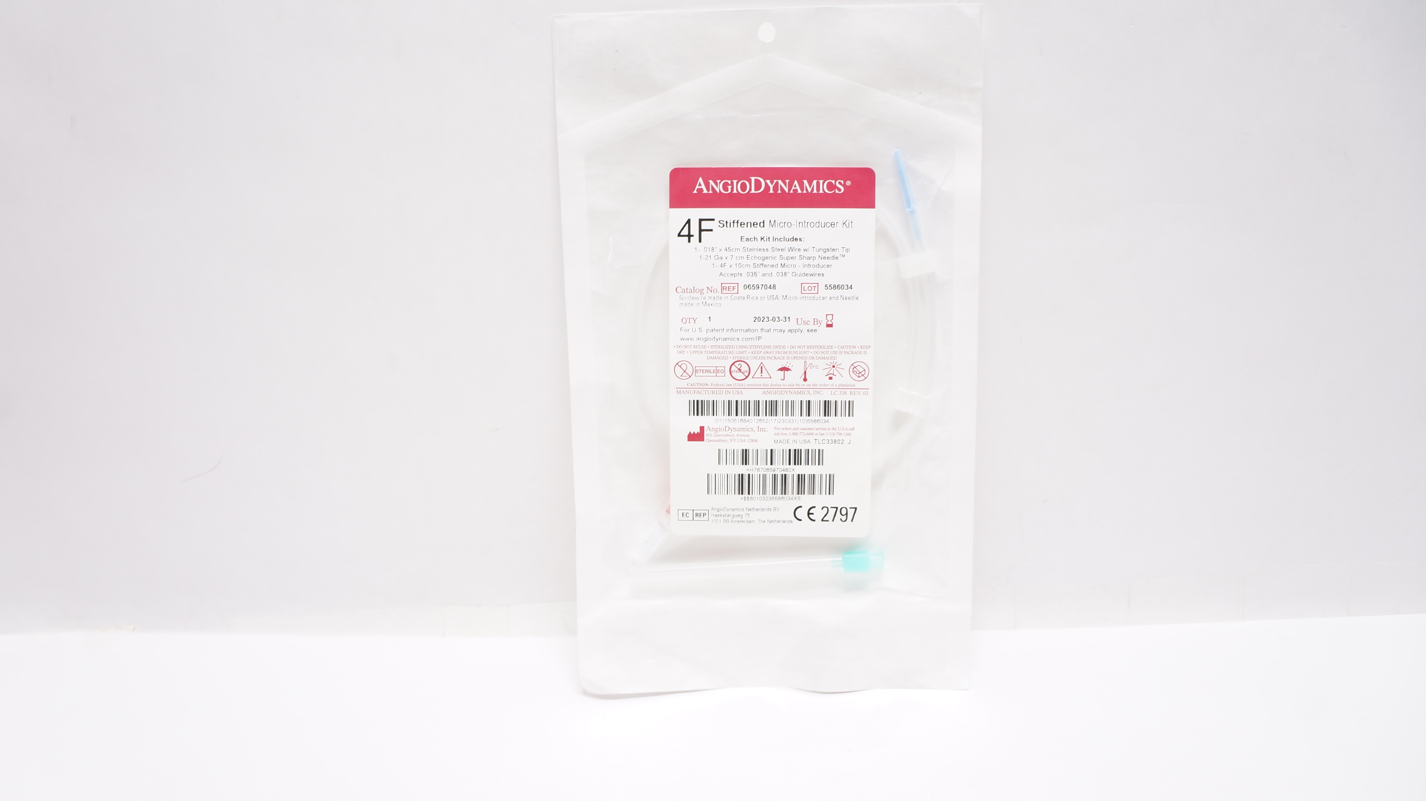 AngioDynamics 06597048 Stiffened MicroIntroducer Kit 4F (x)