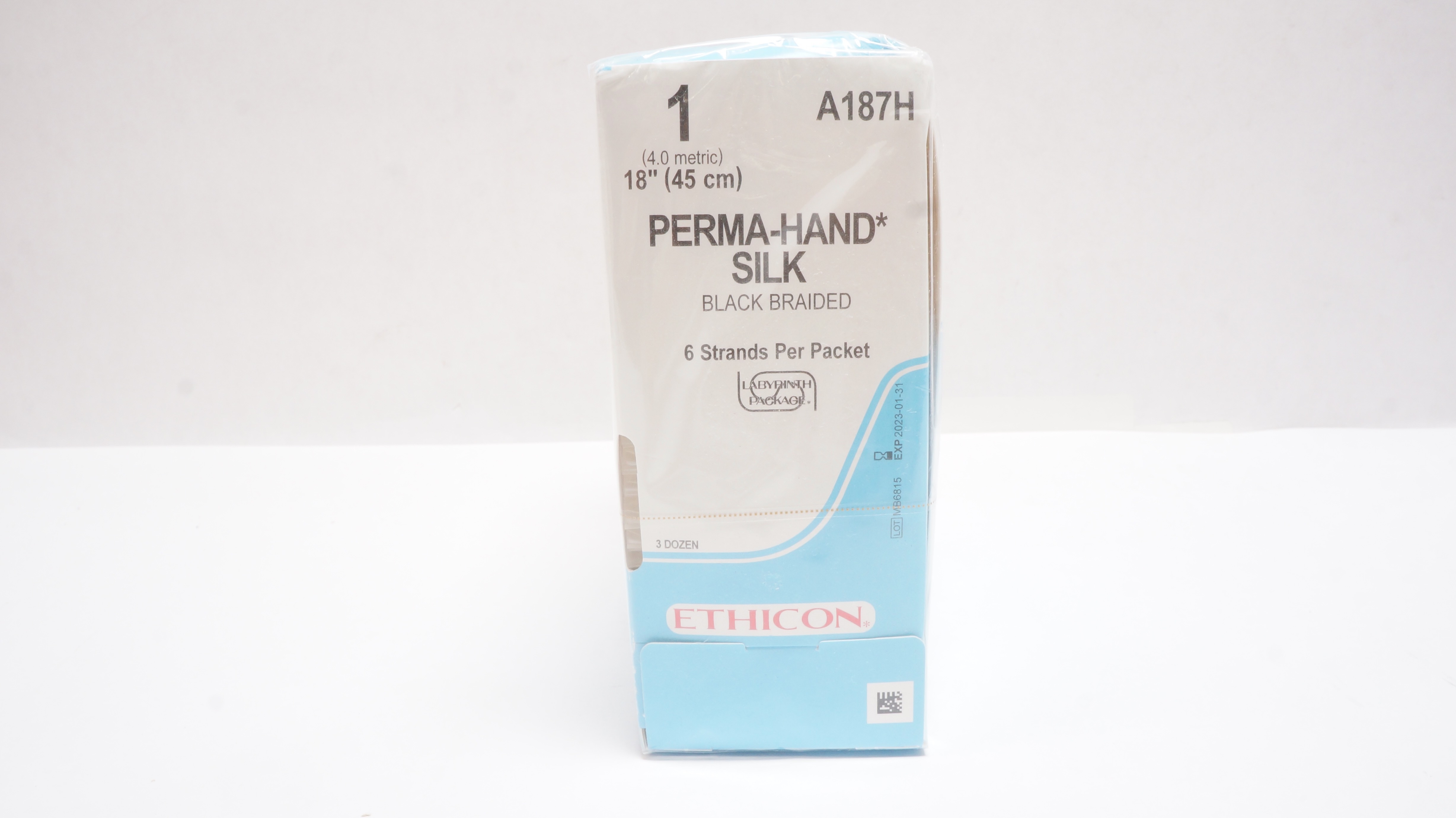 Ethicon A187H 1 Perma-Hand Silk Stre 18inch (x) - Box of 36
