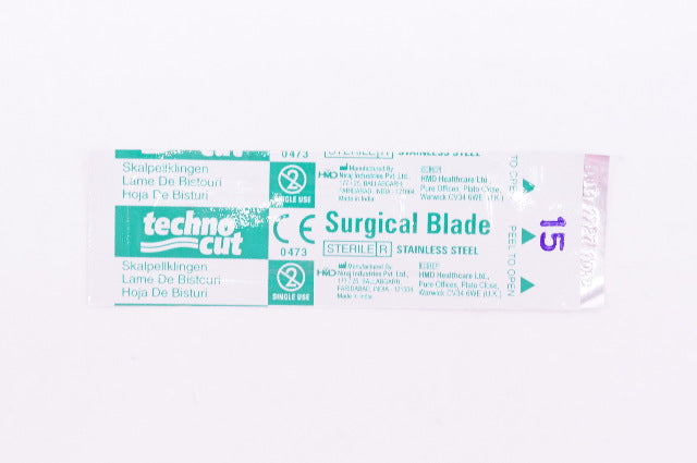 HMD TechnoCut Sterile Surgical Blade Stainless Steel 15