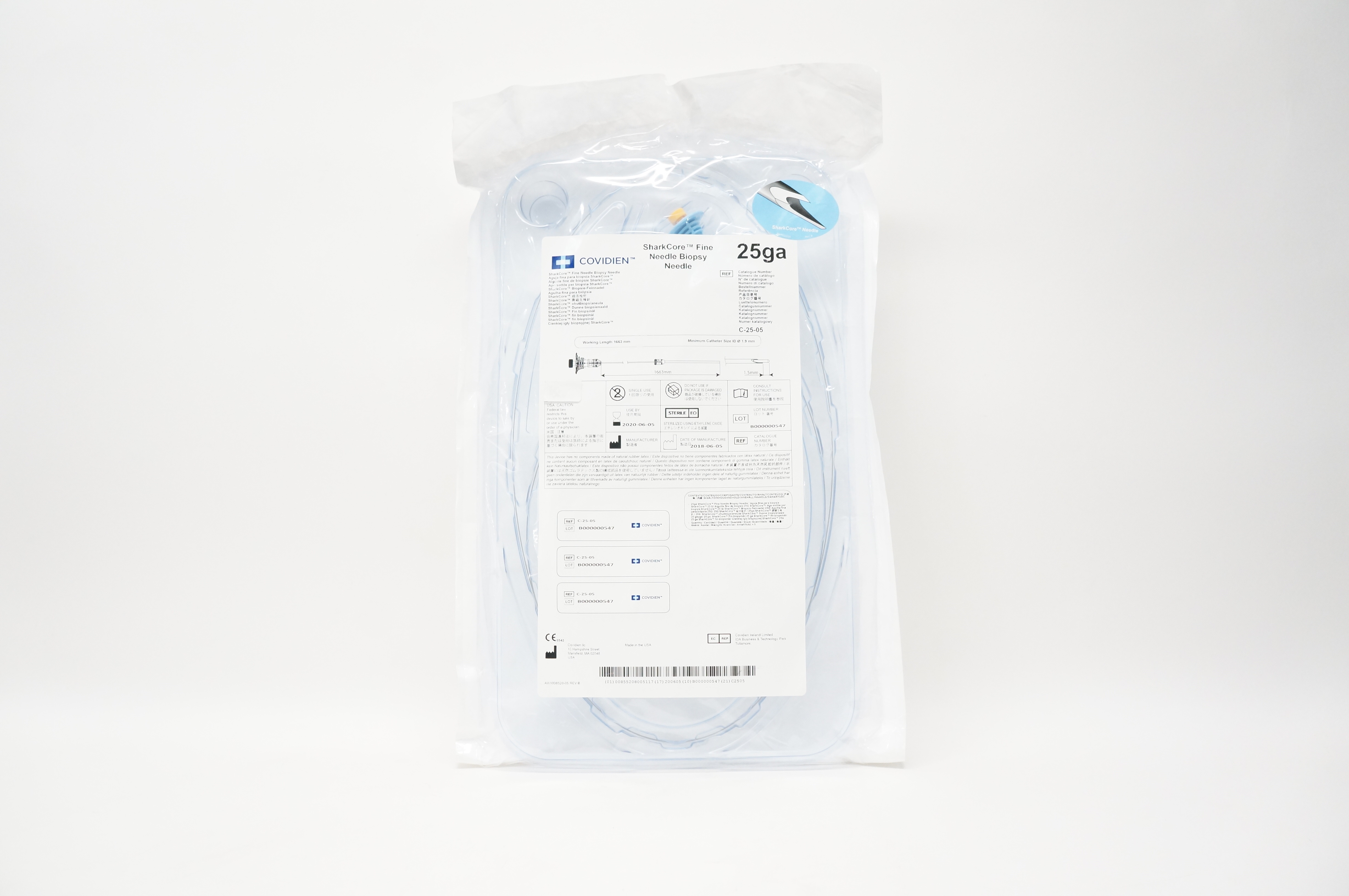 Covidien C-25-05 SharkCore Fine Biopsy Needle (x)