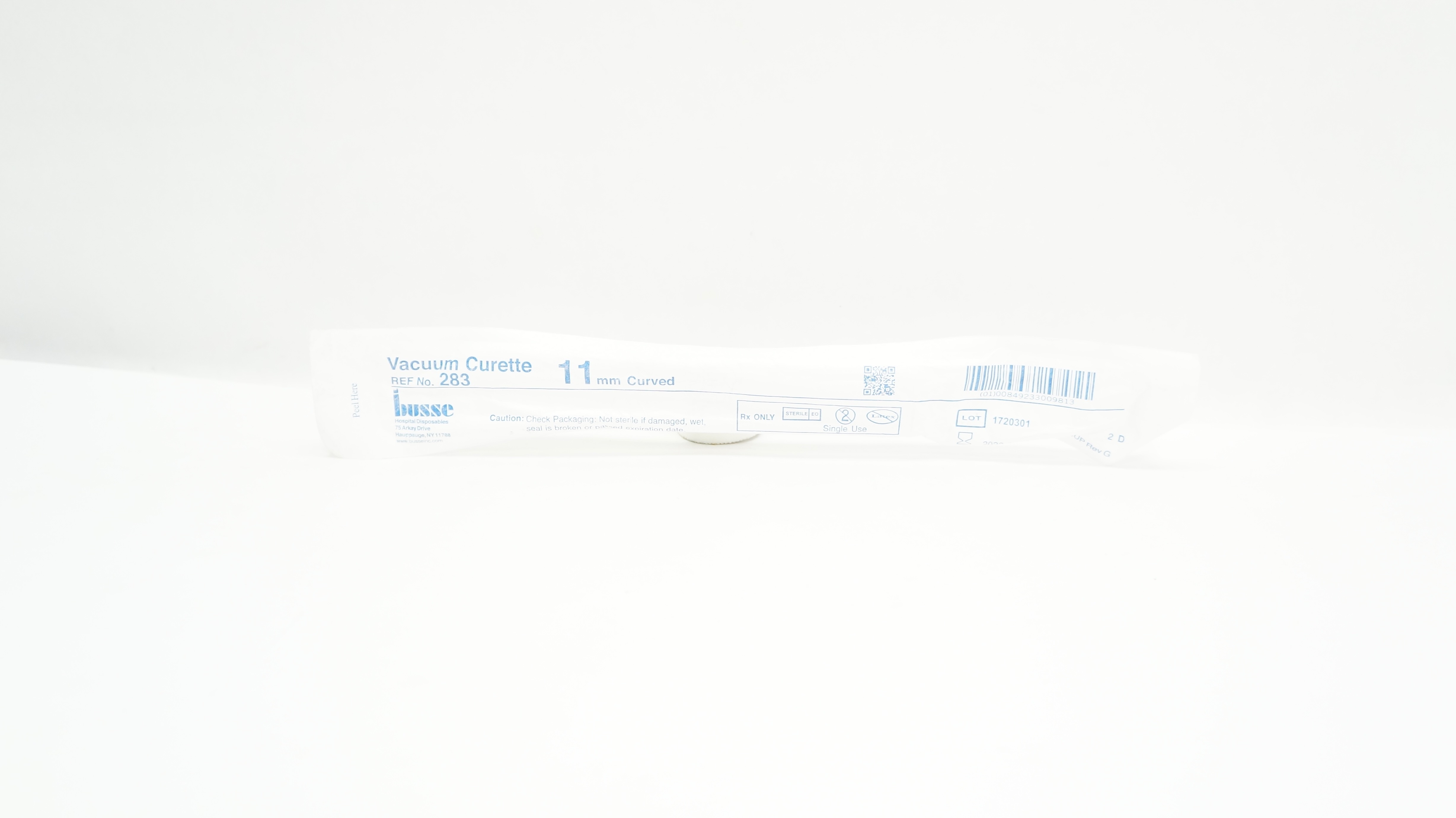 Busse 283 Vacuum Curette 11cm Curved (x)