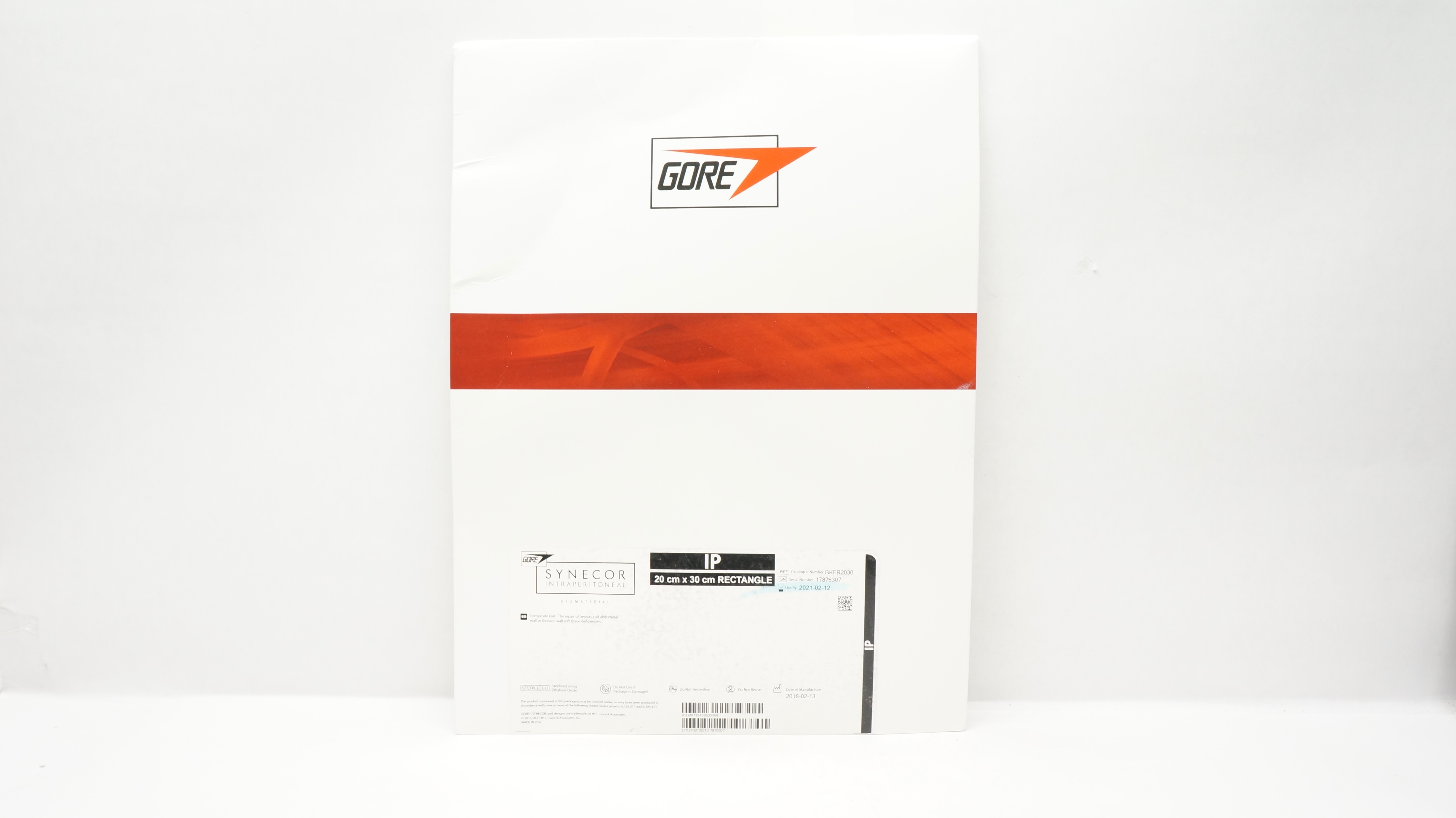 Gore GKFR2030 Synecor Intraperitoneal Composite Knit IP 20cm x 30cm (x)