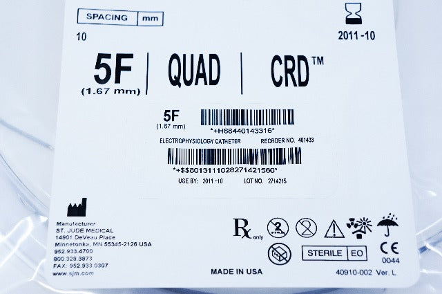 St. Jude Medical 401433 Supreme Electrophysiology Cath. 5F x 120cm (x)