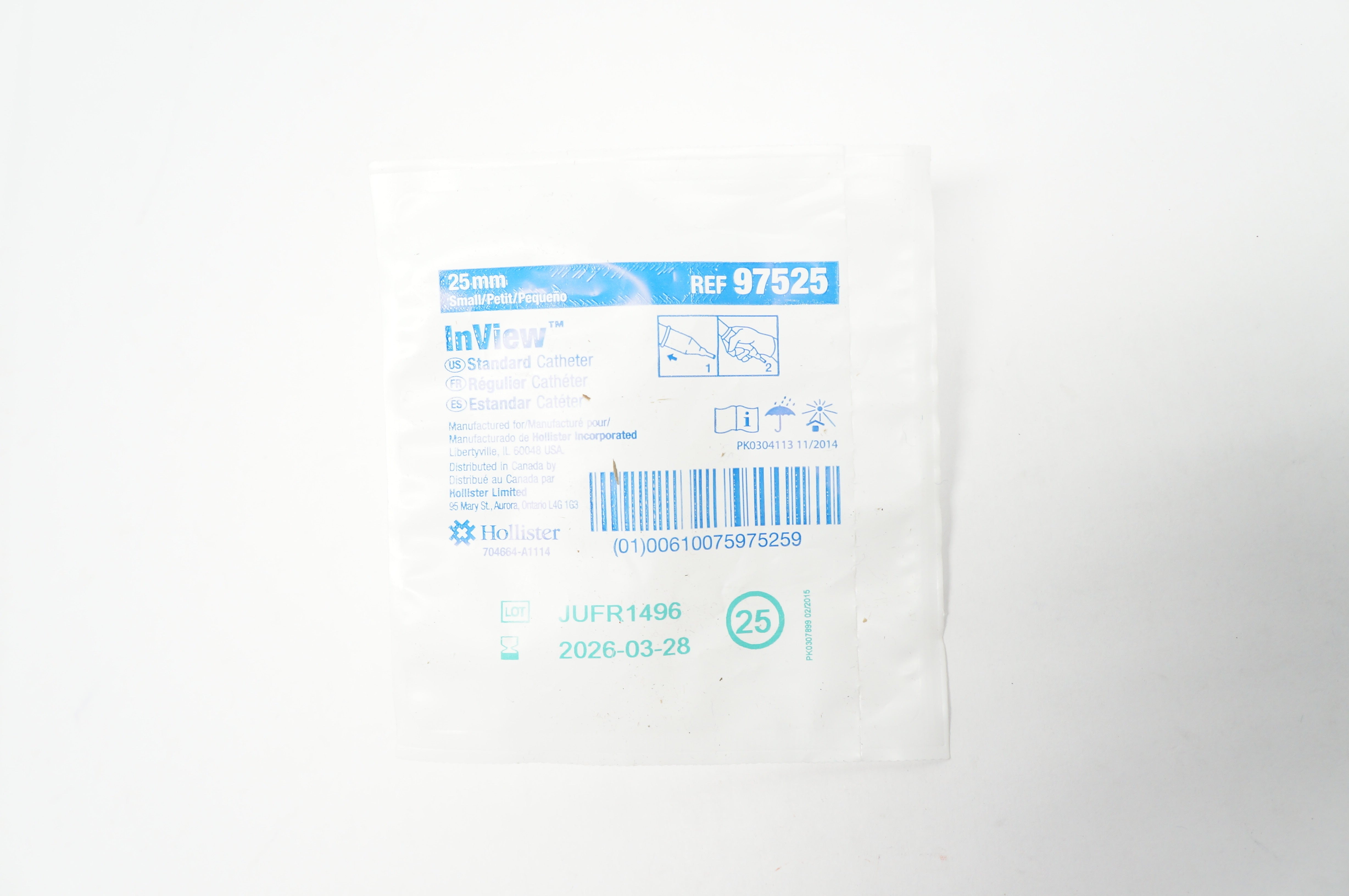 Hollister 97525 InView Standard Cath. 25mm