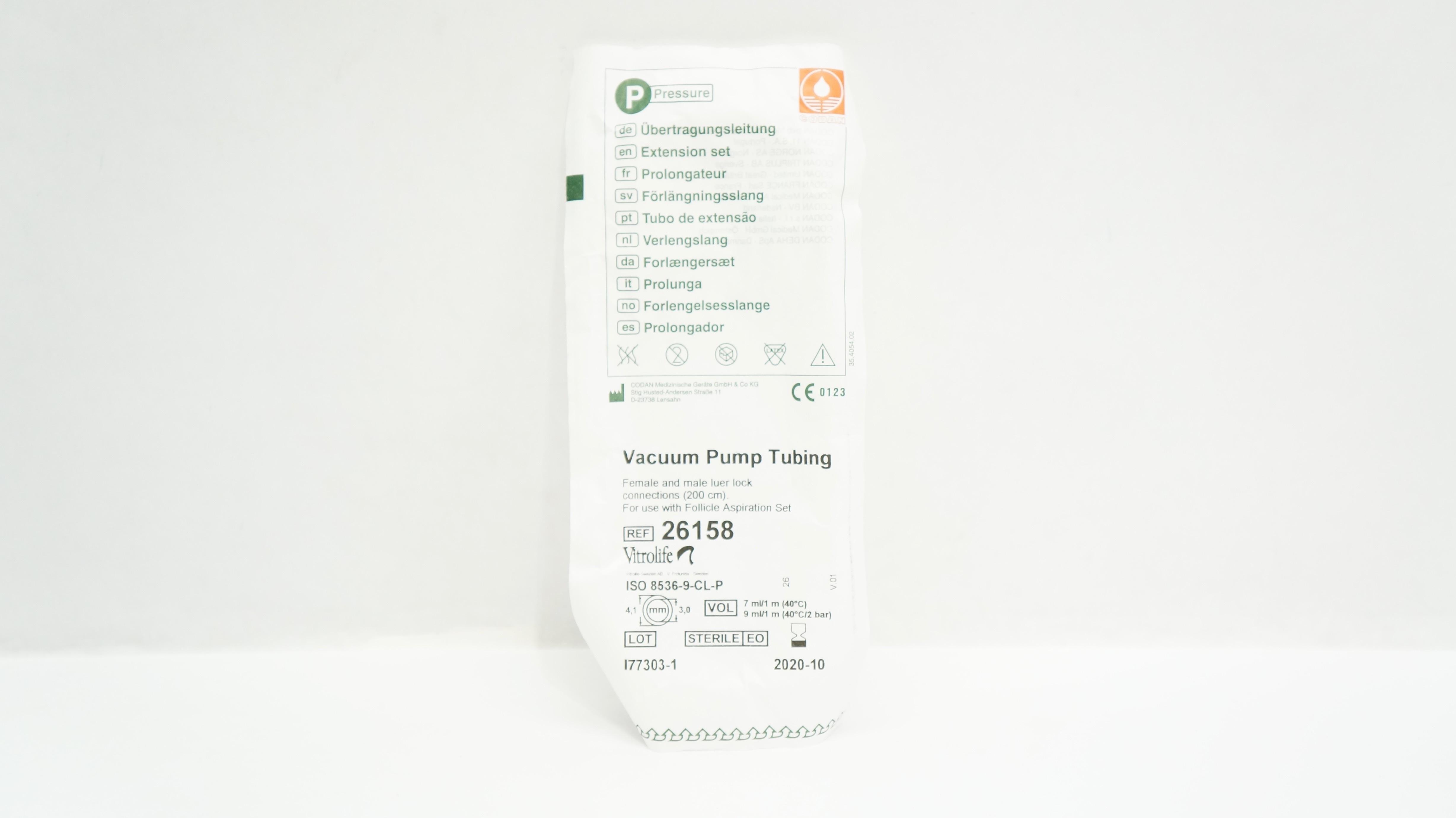 Codan 26158 Vacuum Pump Tubing 4.1mm x 3.0mm (x)